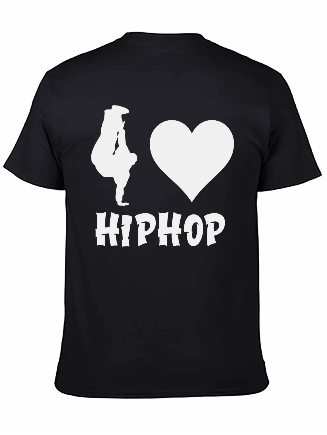 I Love Hip Hop Hiphop Unisex Short Sleeve Soft Cotton T-Shirt – Casual Everyday Wear