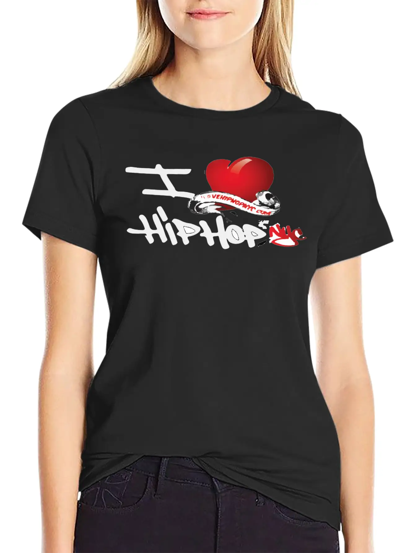 I Love Hip Hop Unisex Short Sleeve Soft Cotton T-Shirt – Casual Everyday Wear