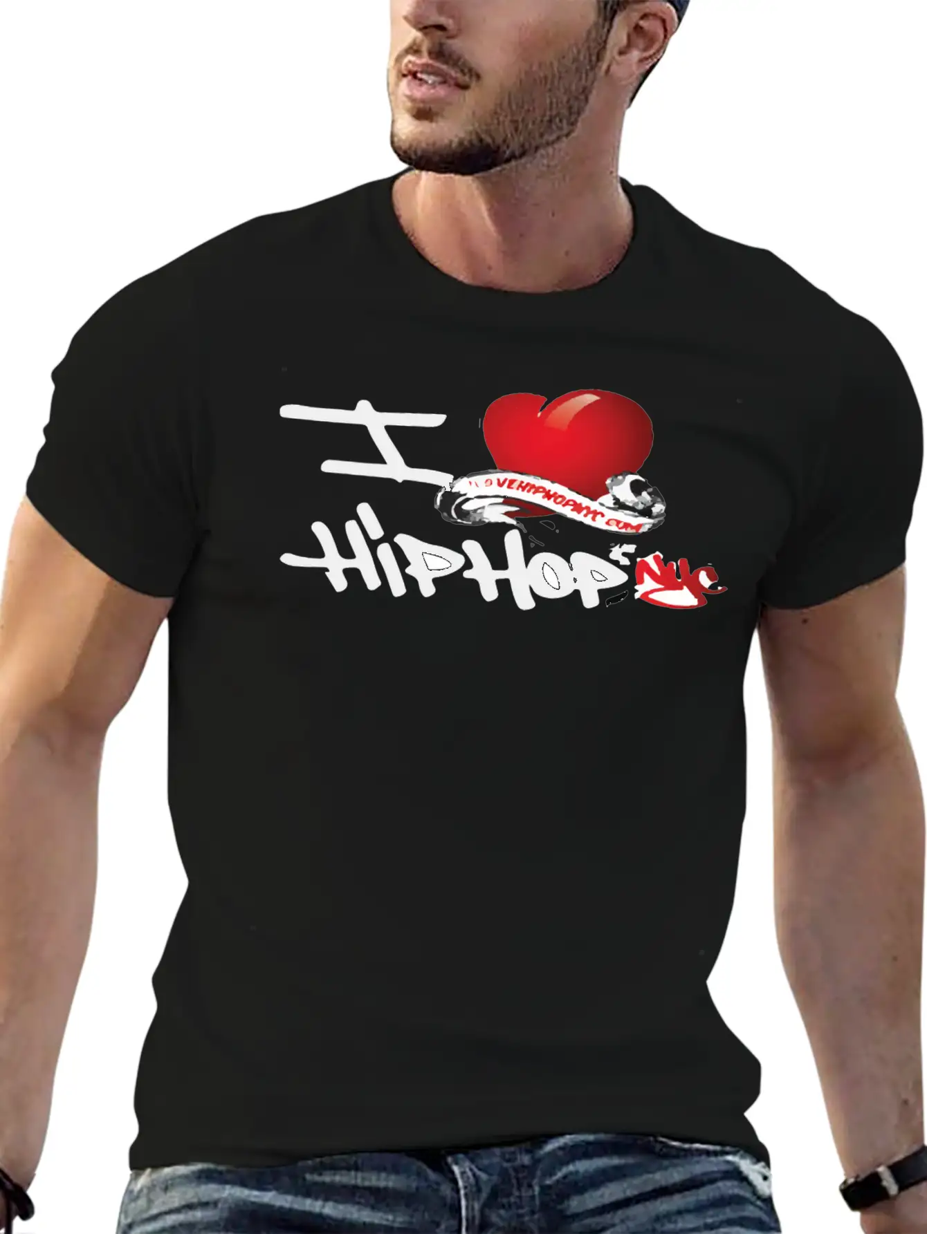 I Love Hip Hop Unisex Short Sleeve Soft Cotton T-Shirt – Casual Everyday Wear