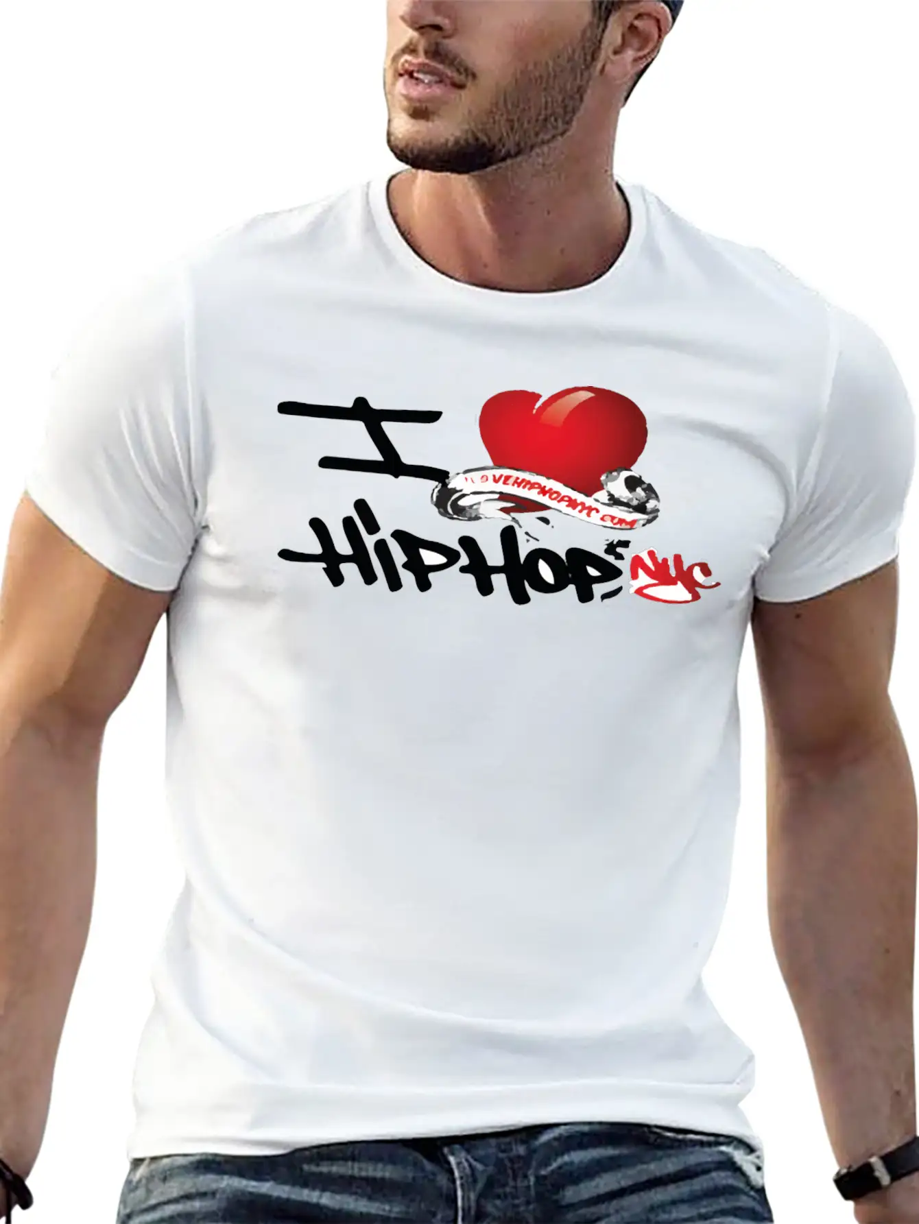 I Love Hip Hop Unisex Short Sleeve Soft Cotton T-Shirt – Casual Everyday Wear