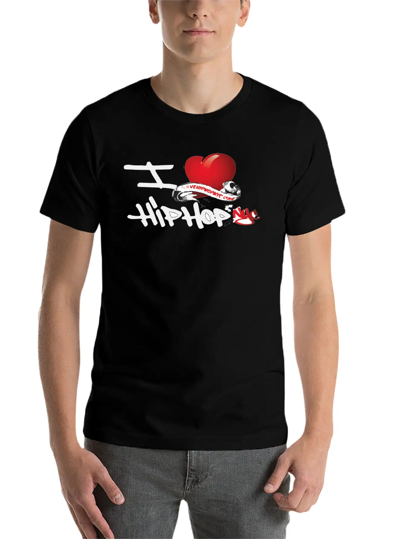 I Love Hip Hop Unisex Short Sleeve Soft Cotton T-Shirt – Casual Everyday Wear