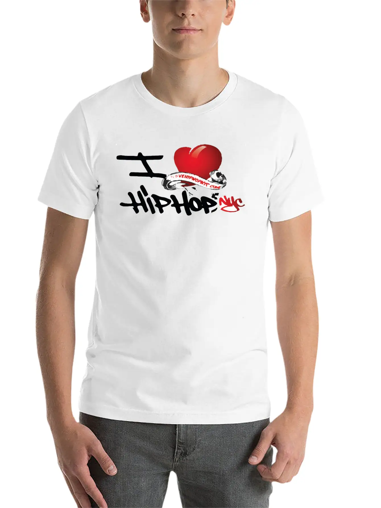 I Love Hip Hop Unisex Short Sleeve Soft Cotton T-Shirt – Casual Everyday Wear