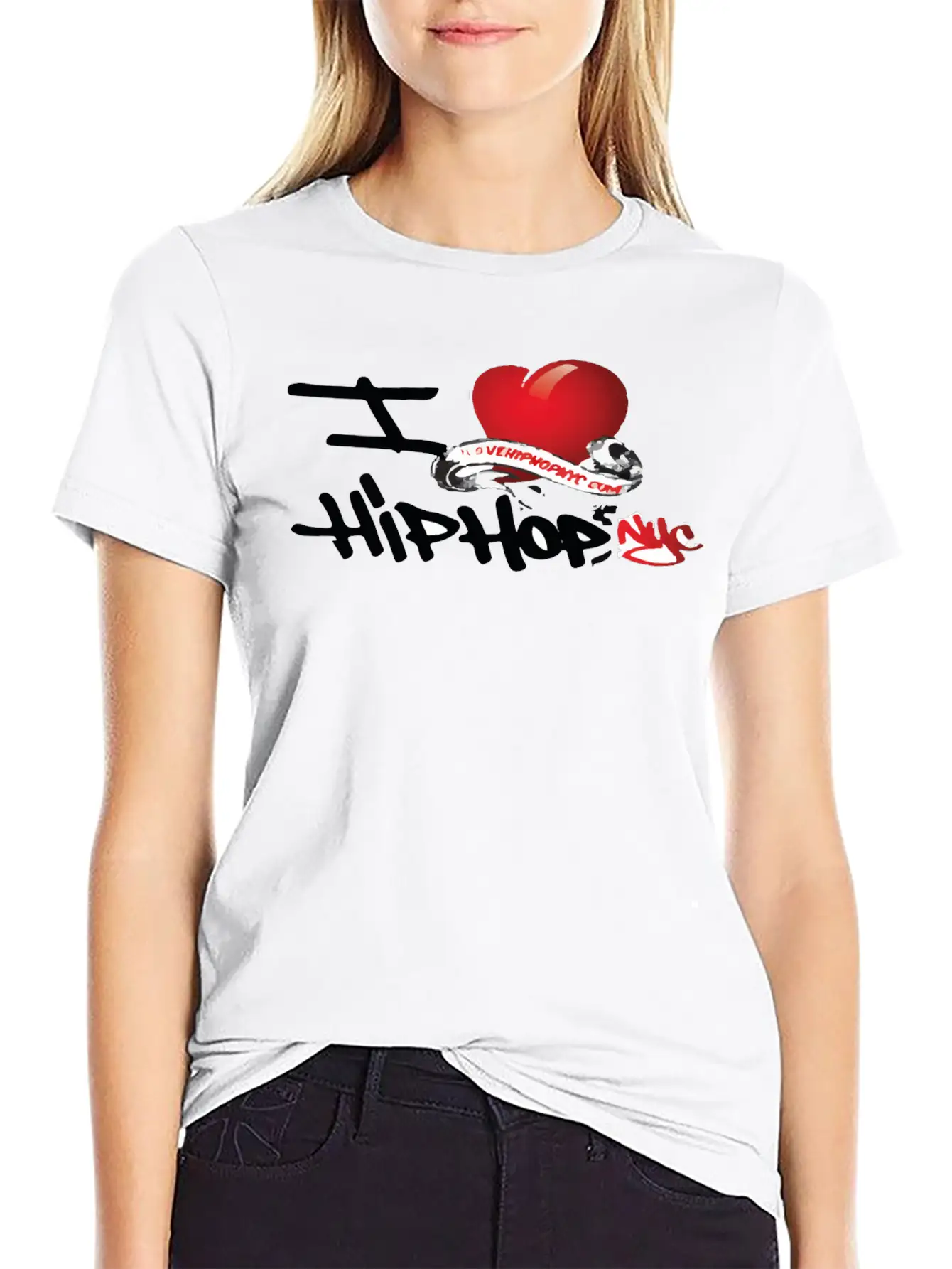 I Love Hip Hop Unisex Short Sleeve Soft Cotton T-Shirt – Casual Everyday Wear
