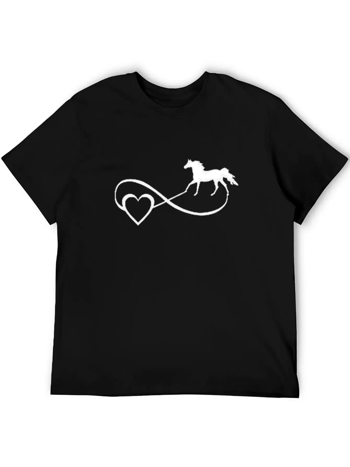 I Love Horses Unisex Short Sleeve Soft Cotton T-Shirt – Casual Everyday Wear