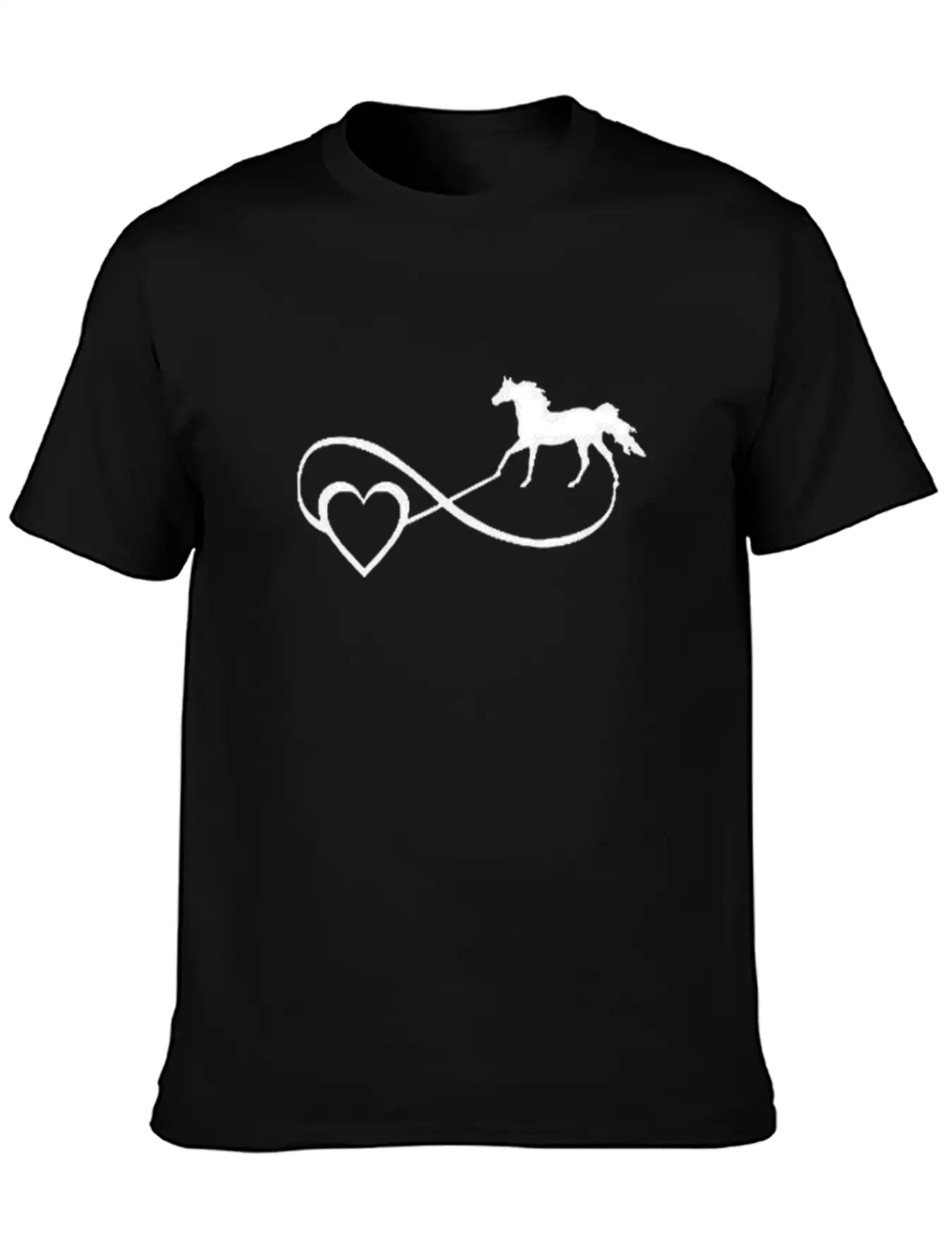 I Love Horses Unisex Short Sleeve Soft Cotton T-Shirt – Casual Everyday Wear
