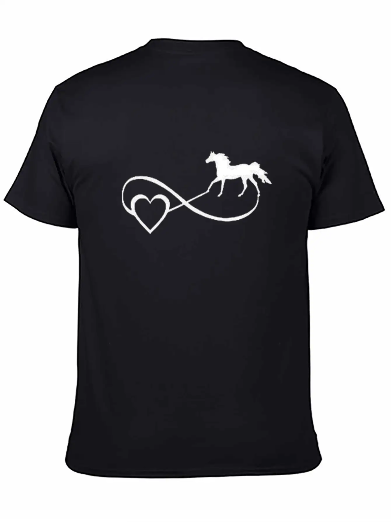 I Love Horses Unisex Short Sleeve Soft Cotton T-Shirt – Casual Everyday Wear
