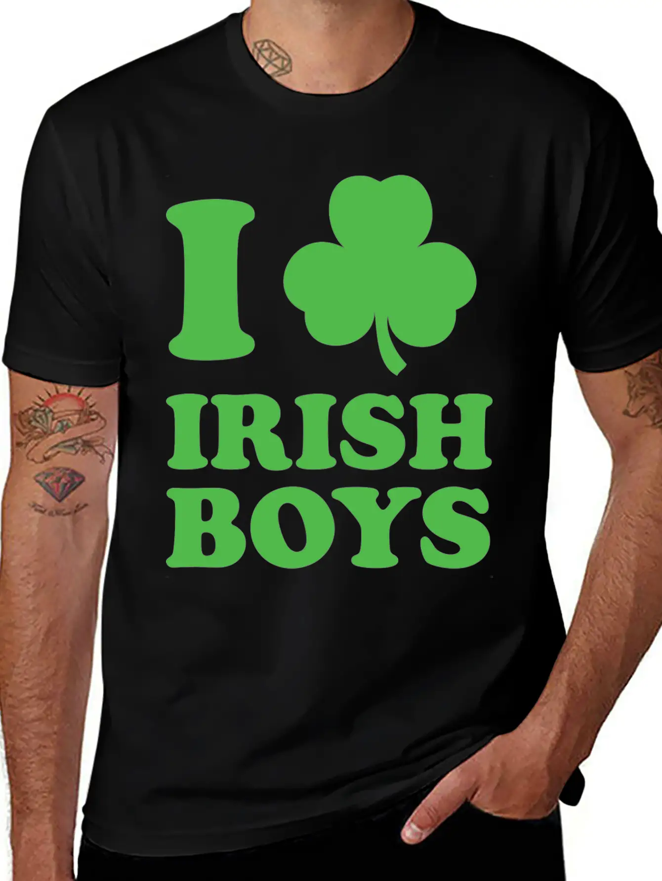 I Love Irish Boys Stylish Everyday T-Shirt – Unisex Basic Cotton Tee
