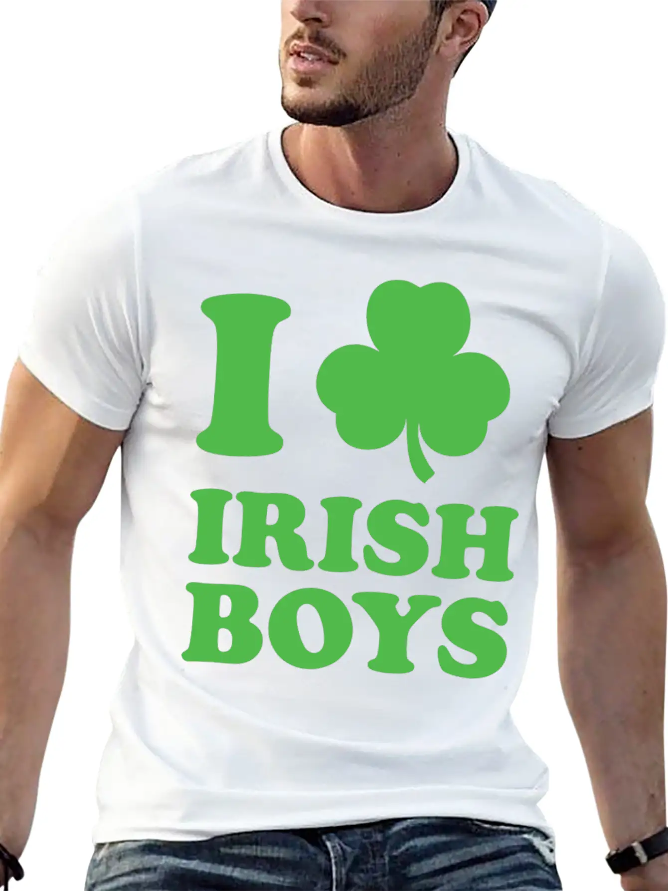 I Love Irish Boys Stylish Everyday T-Shirt – Unisex Basic Cotton Tee
