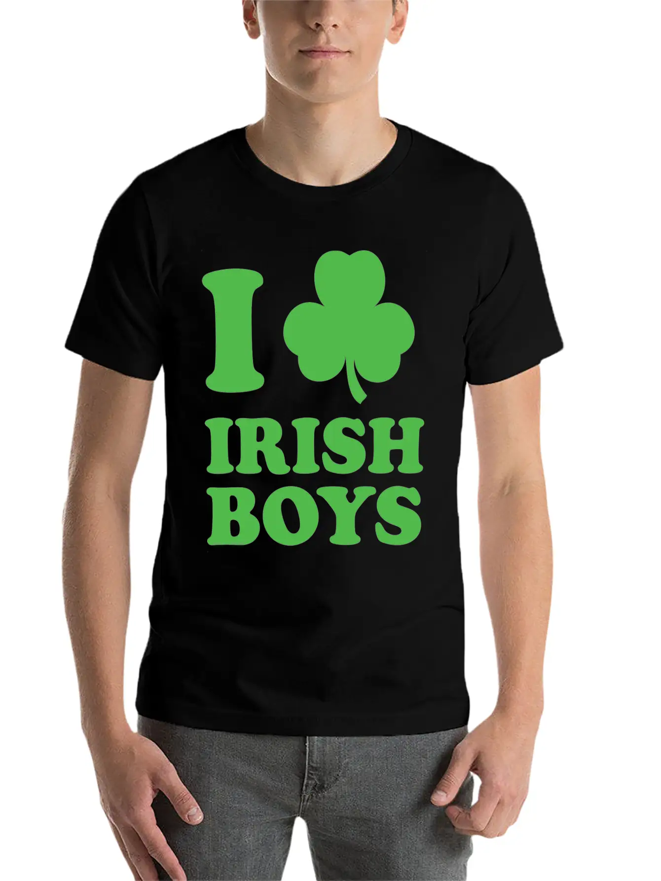 I Love Irish Boys Stylish Everyday T-Shirt – Unisex Basic Cotton Tee