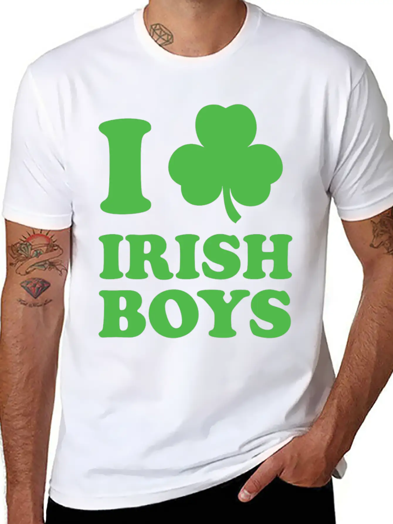 I Love Irish Boys Stylish Everyday T-Shirt – Unisex Basic Cotton Tee