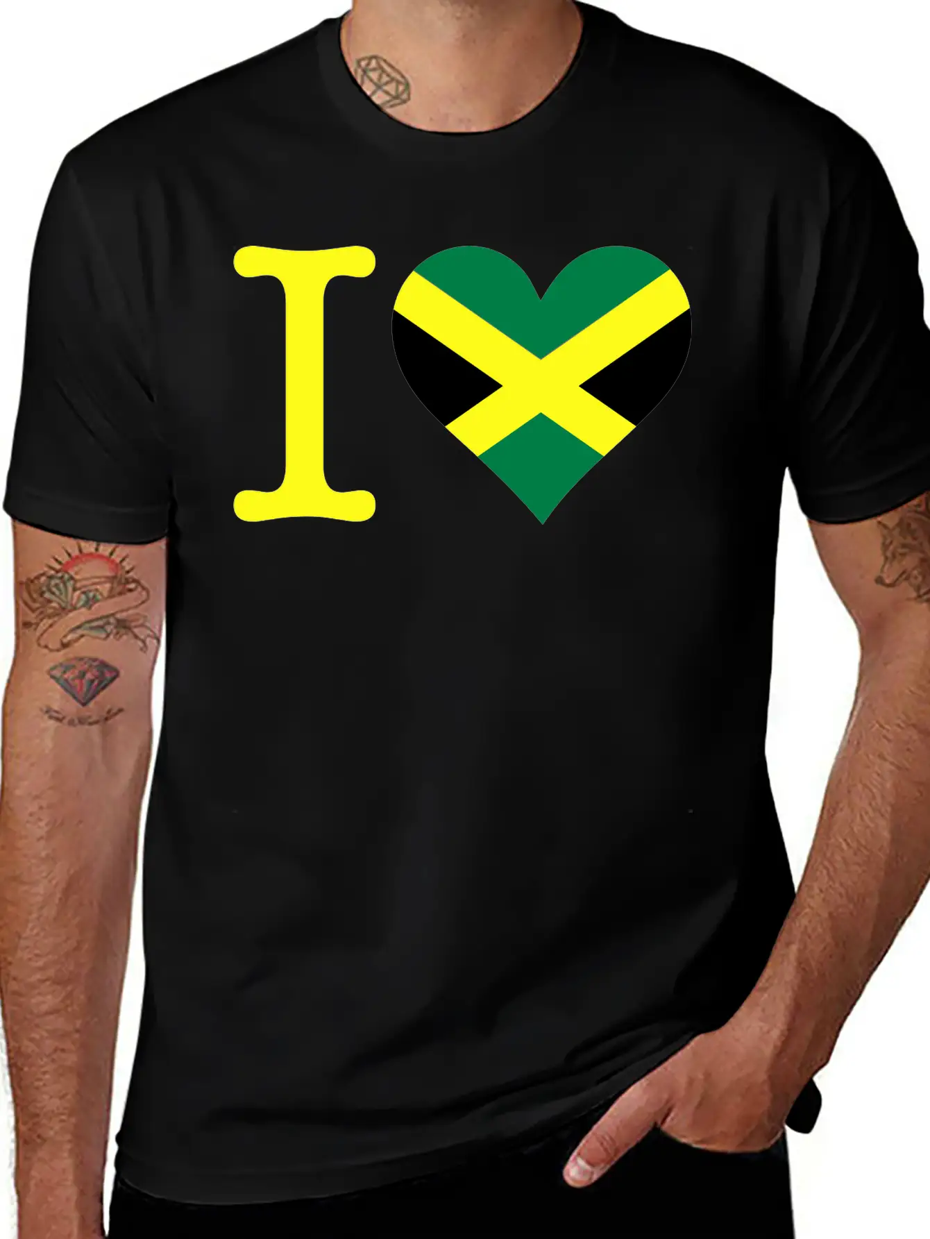 I Love Jamaica Stylish Everyday T-Shirt – Unisex Basic Cotton Tee
