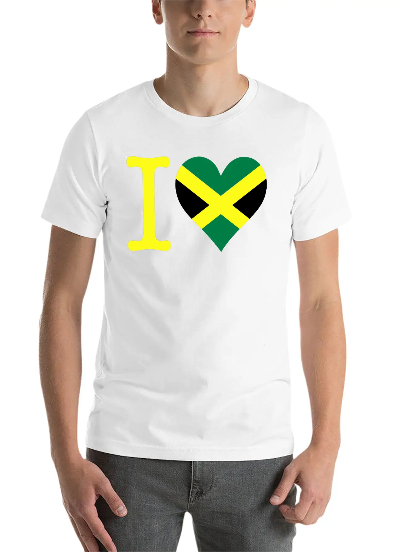 I Love Jamaica Stylish Everyday T-Shirt – Unisex Basic Cotton Tee