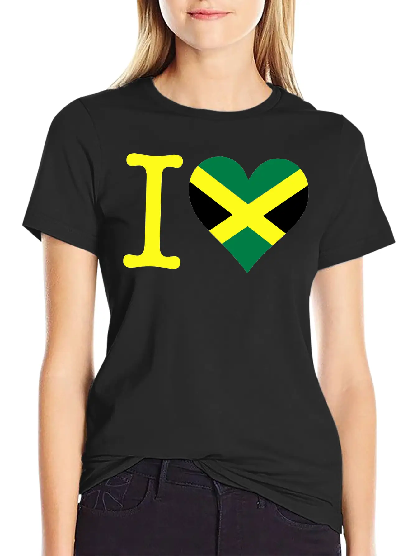 I Love Jamaica Stylish Everyday T-Shirt – Unisex Basic Cotton Tee