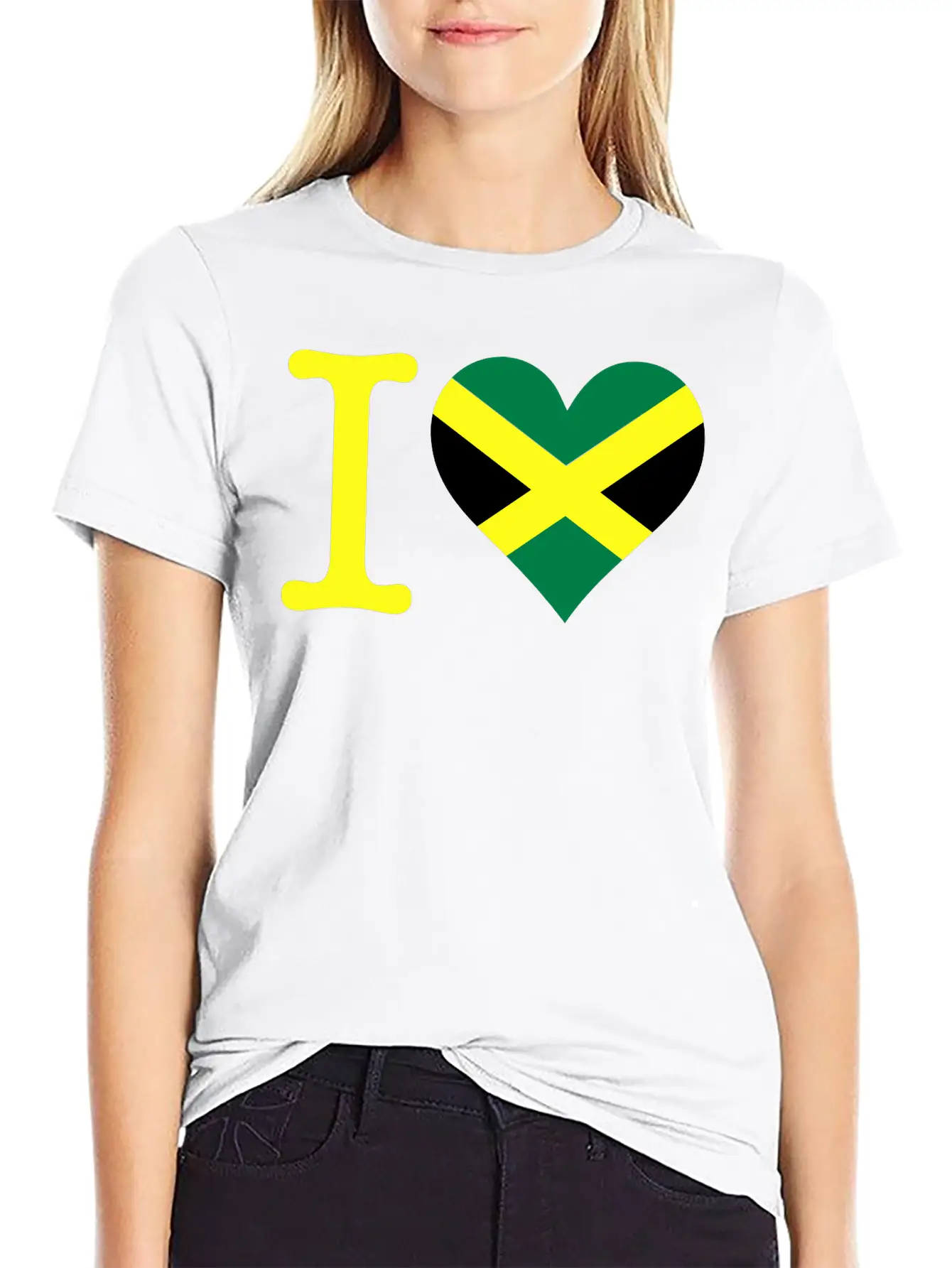 I Love Jamaica Stylish Everyday T-Shirt – Unisex Basic Cotton Tee
