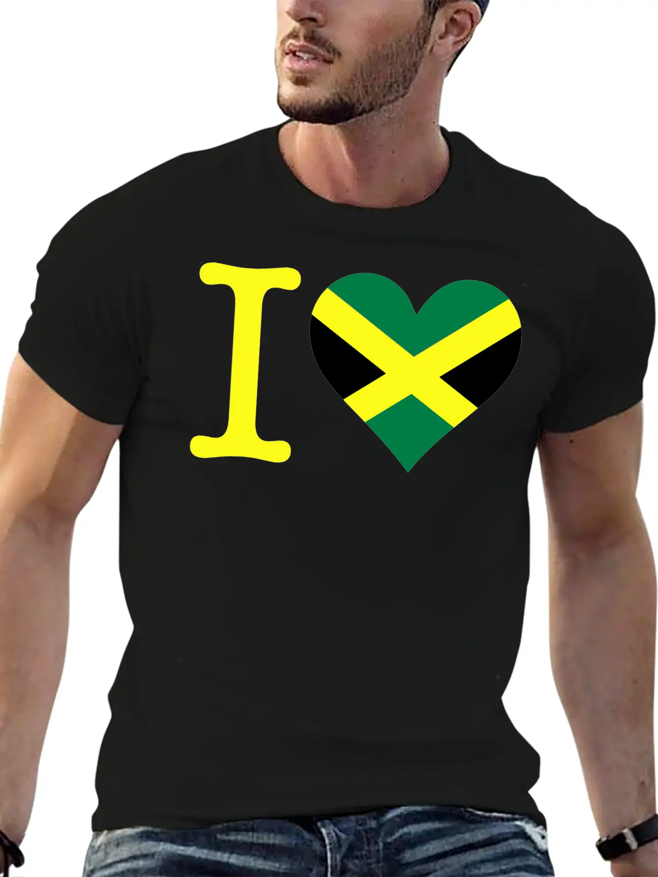 I Love Jamaica Stylish Everyday T-Shirt – Unisex Basic Cotton Tee