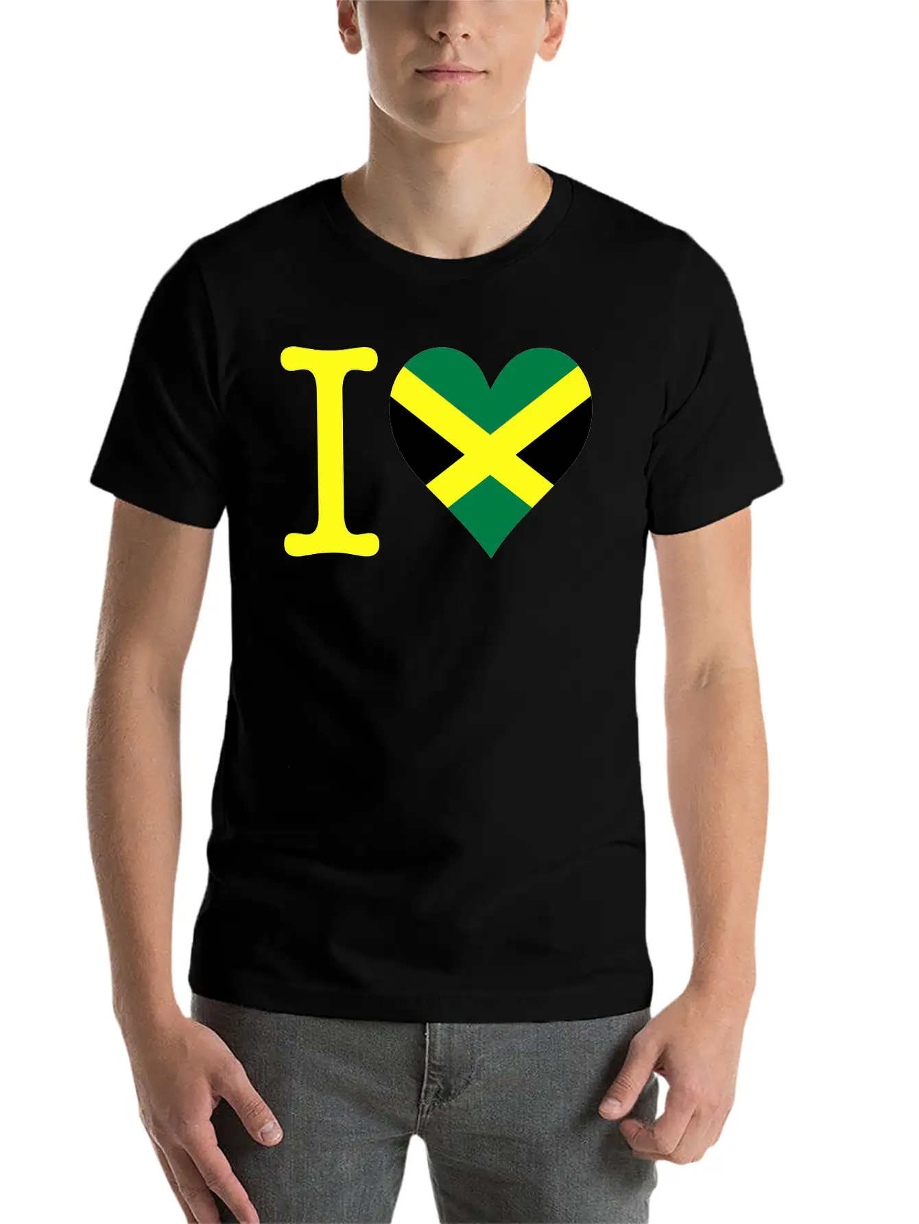 I Love Jamaica Stylish Everyday T-Shirt – Unisex Basic Cotton Tee