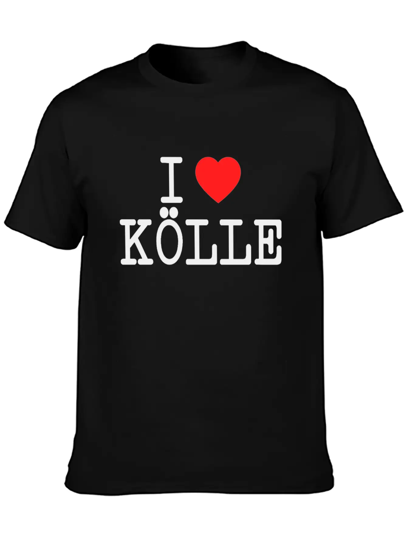I Love Kölle Cologne Lover Heart Köln Fan Gift Unisex Short Sleeve Soft Cotton T-Shirt – Casual Everyday Wear