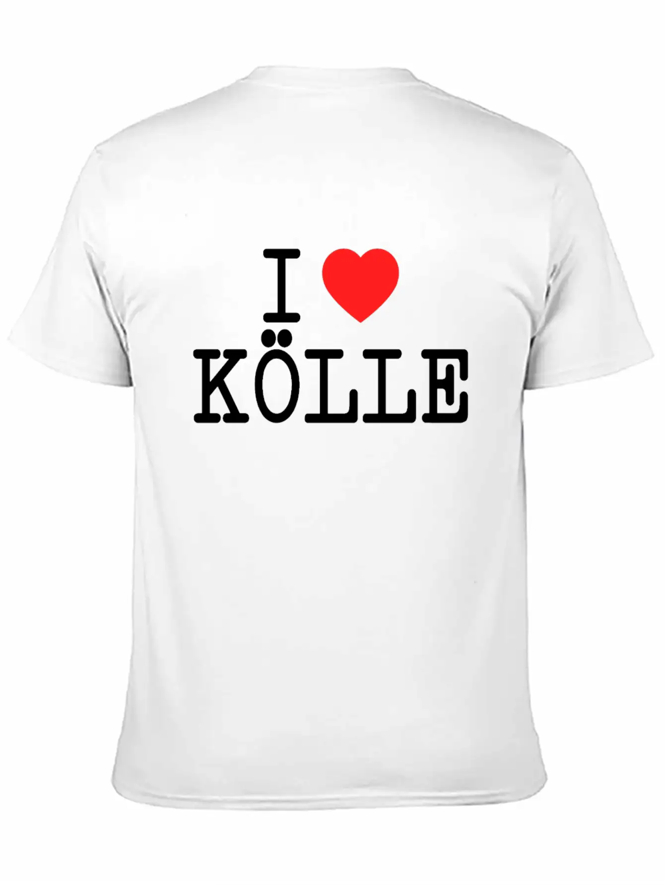 I Love Kölle Cologne Lover Heart Köln Fan Gift Unisex Short Sleeve Soft Cotton T-Shirt – Casual Everyday Wear