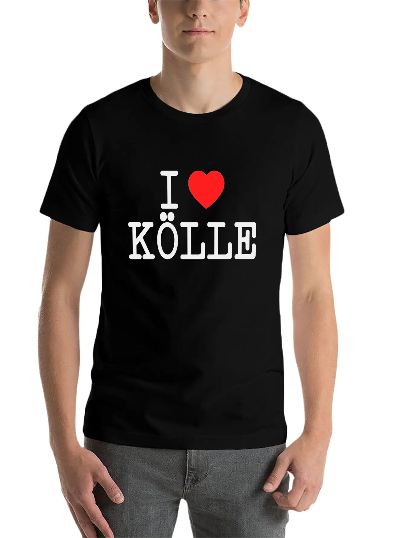 I Love Kölle Cologne Lover Heart Köln Fan Gift Unisex Short Sleeve Soft Cotton T-Shirt – Casual Everyday Wear