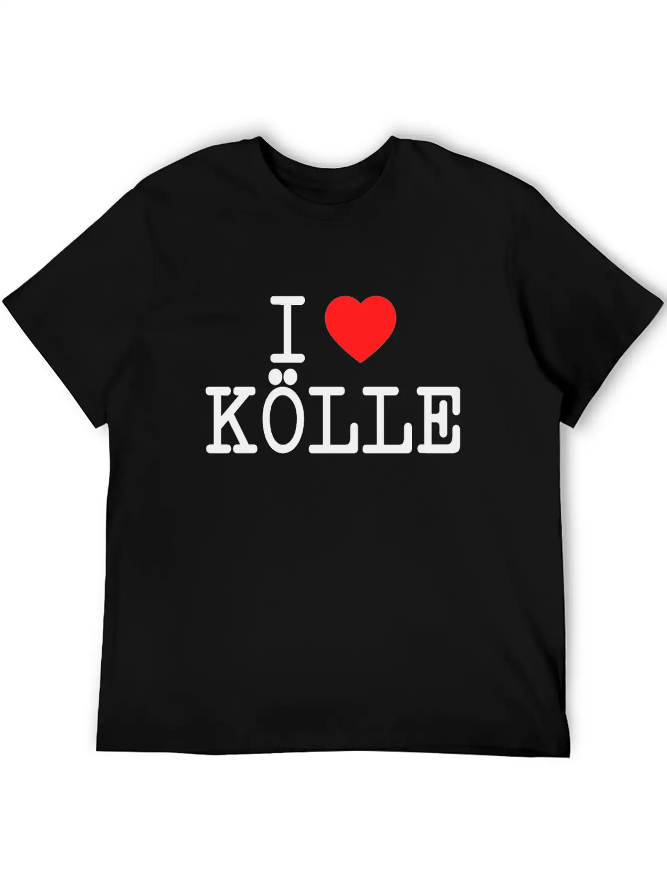 I Love Kölle Cologne Lover Heart Köln Fan Gift Unisex Short Sleeve Soft Cotton T-Shirt – Casual Everyday Wear