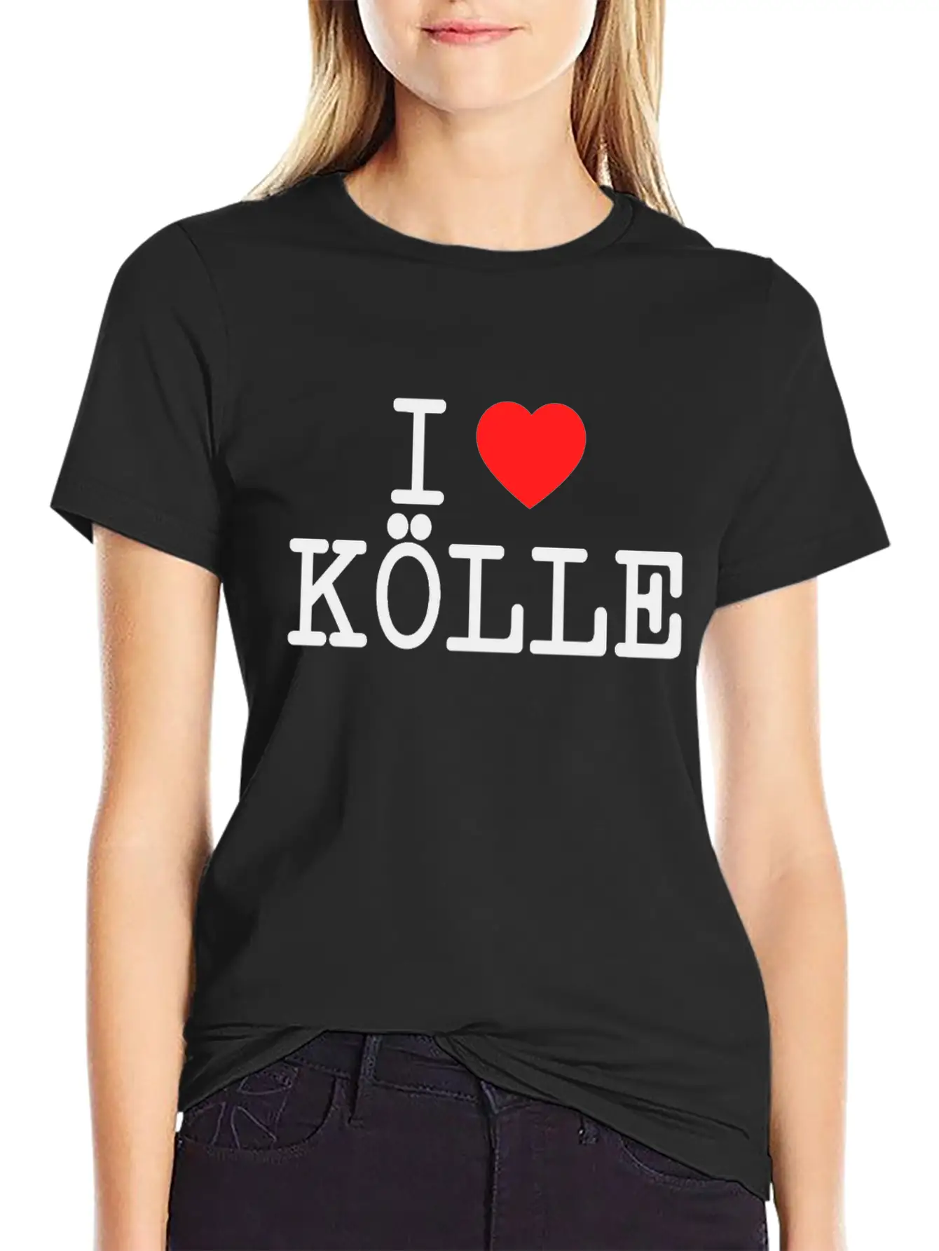 I Love Kölle Cologne Lover Heart Köln Fan Gift Unisex Short Sleeve Soft Cotton T-Shirt – Casual Everyday Wear