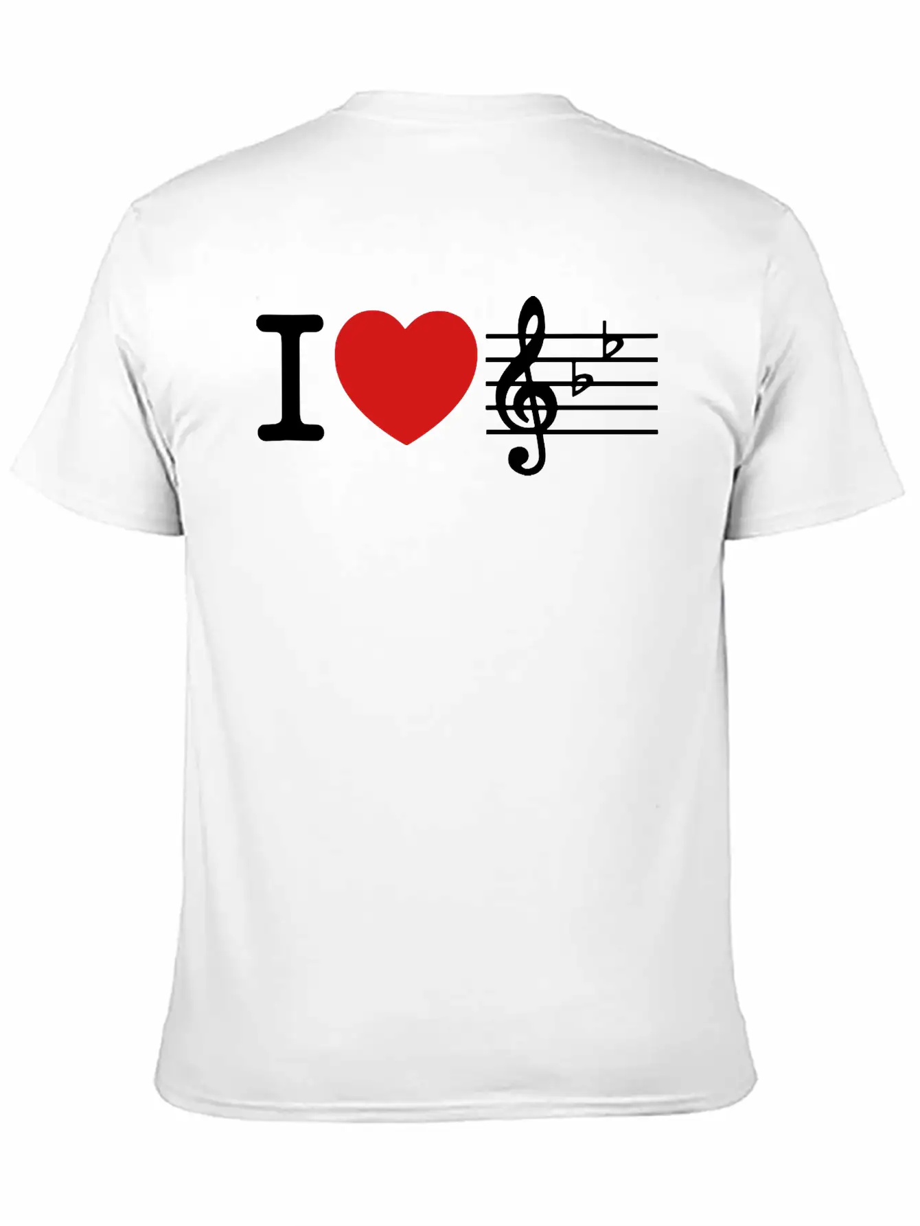 I Love Music Comfortable Minimalist Graphic Tee – Summer Style Essential
