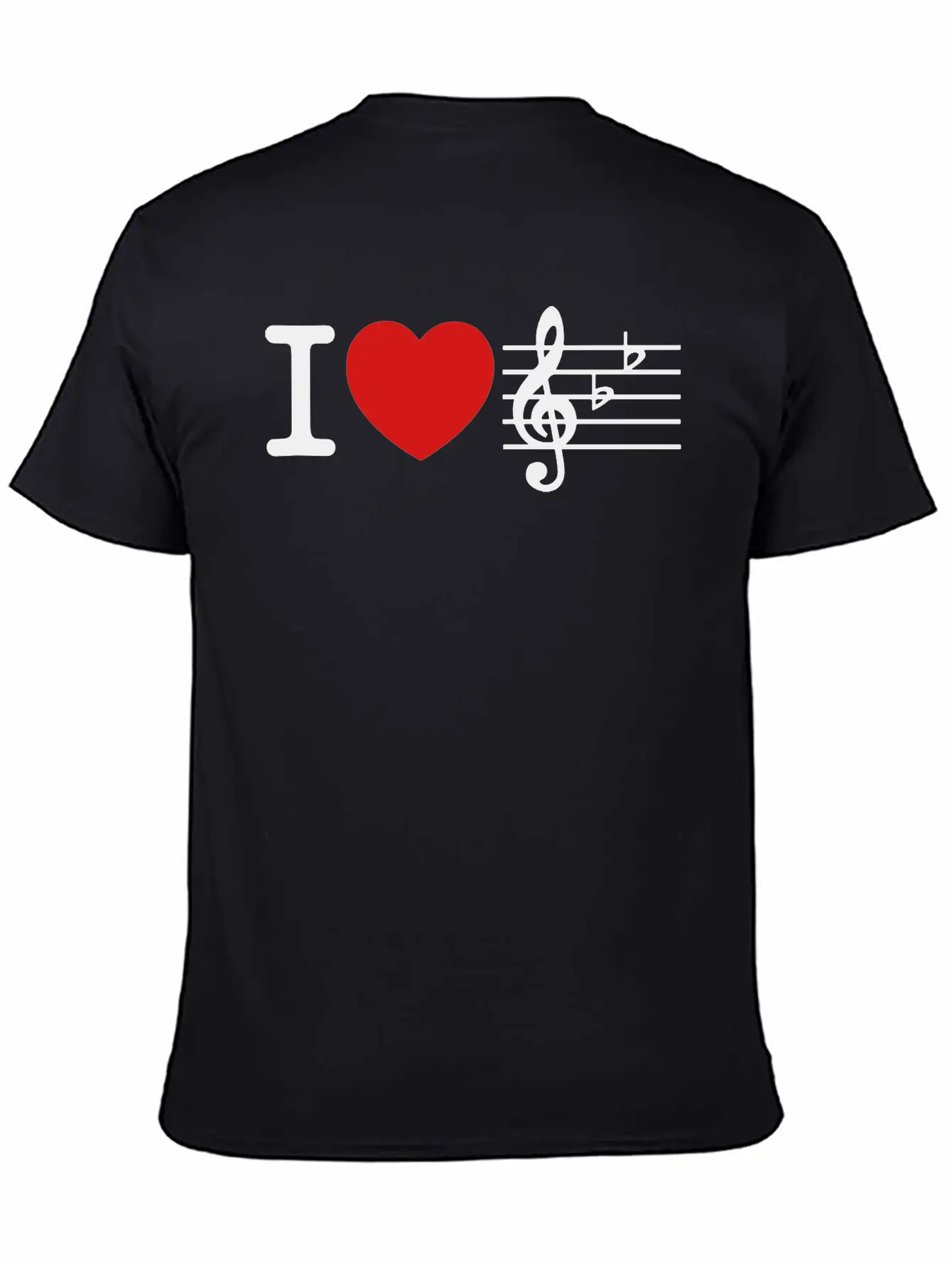 I Love Music Comfortable Minimalist Graphic Tee – Summer Style Essential