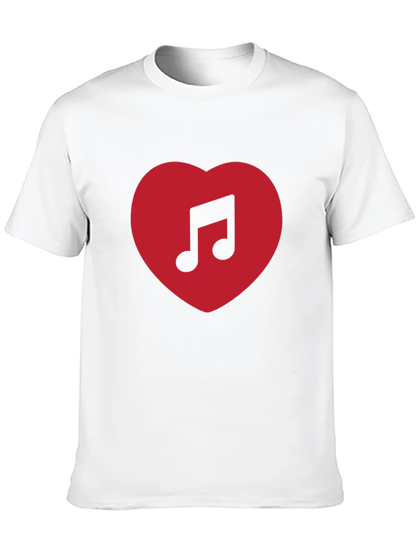 I Love Music Stylish Everyday T-Shirt – Unisex Basic Cotton Tee