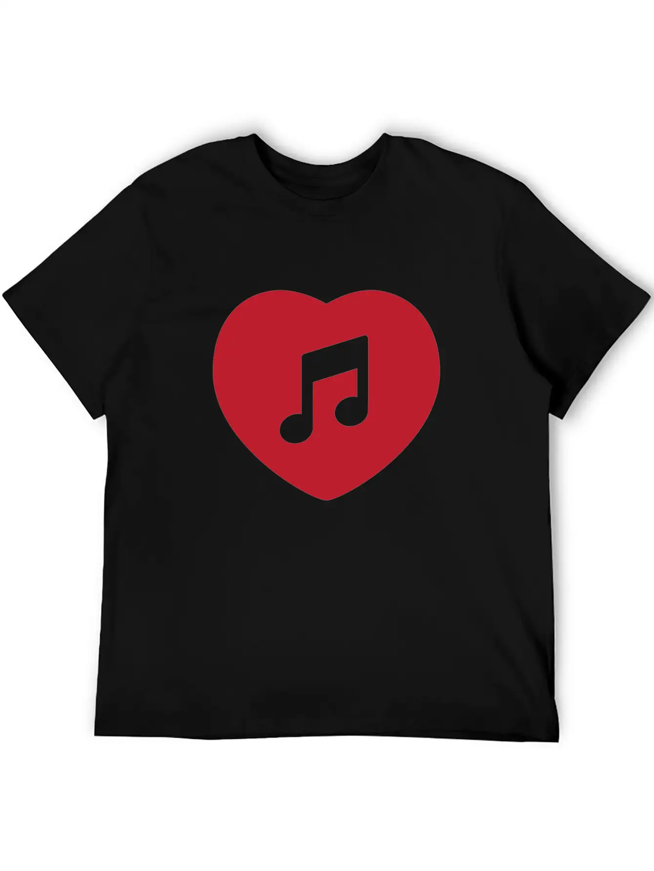 I Love Music Stylish Everyday T-Shirt – Unisex Basic Cotton Tee