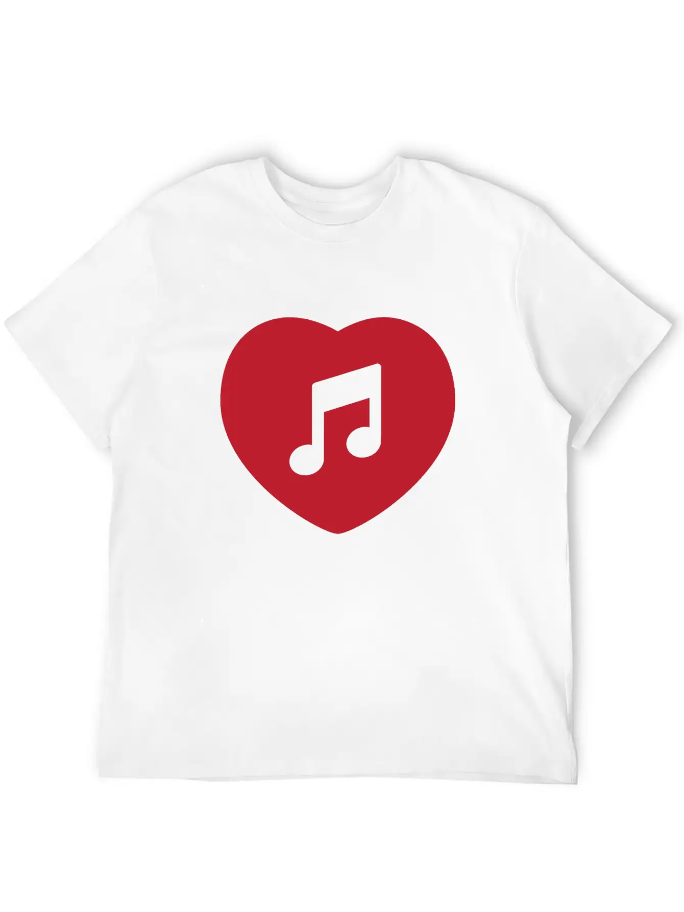 I Love Music Stylish Everyday T-Shirt – Unisex Basic Cotton Tee