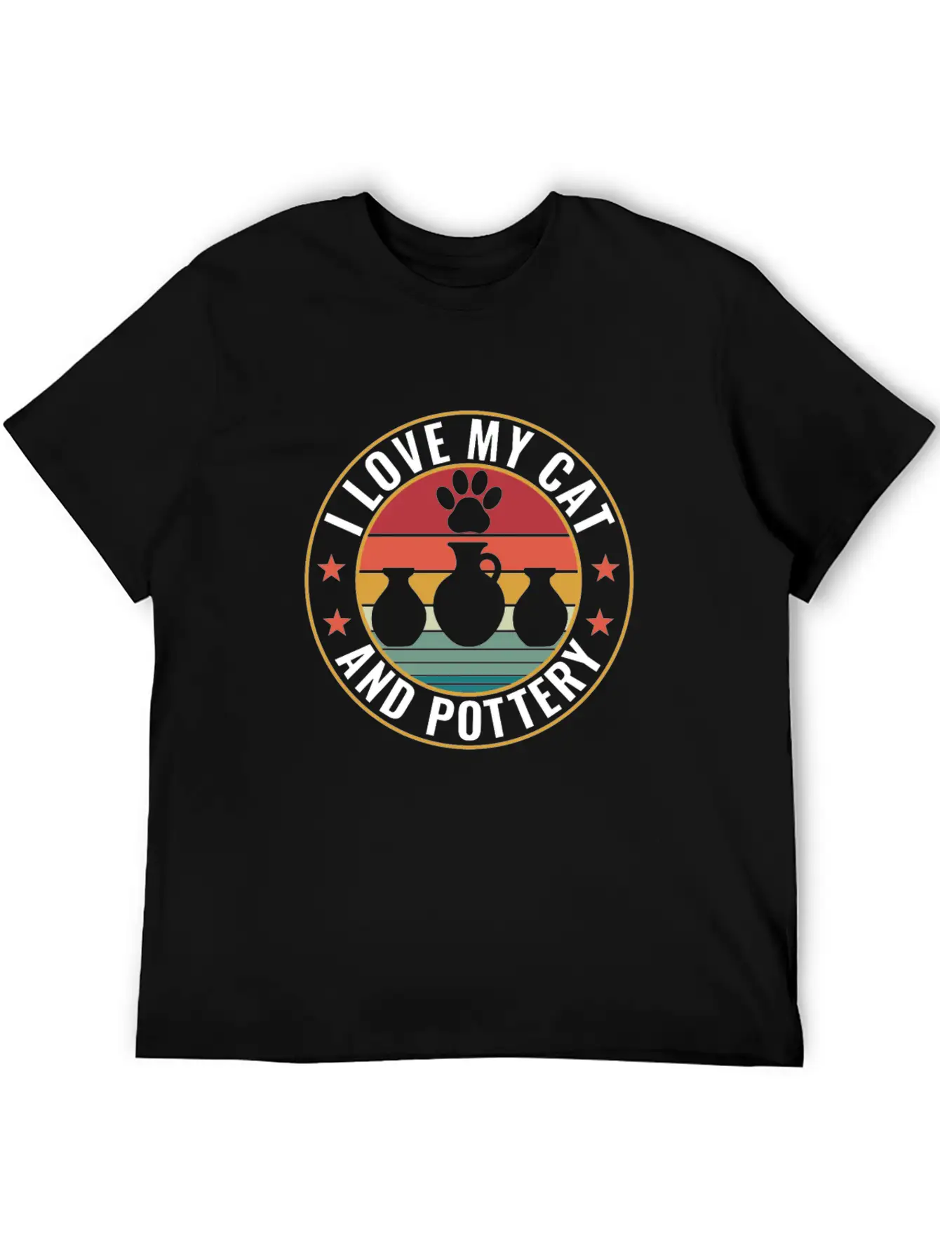 I Love My Cat And Pottery Funny Clay Potter Comfortable Minimalist Graphic Tee – Summer Style Essential