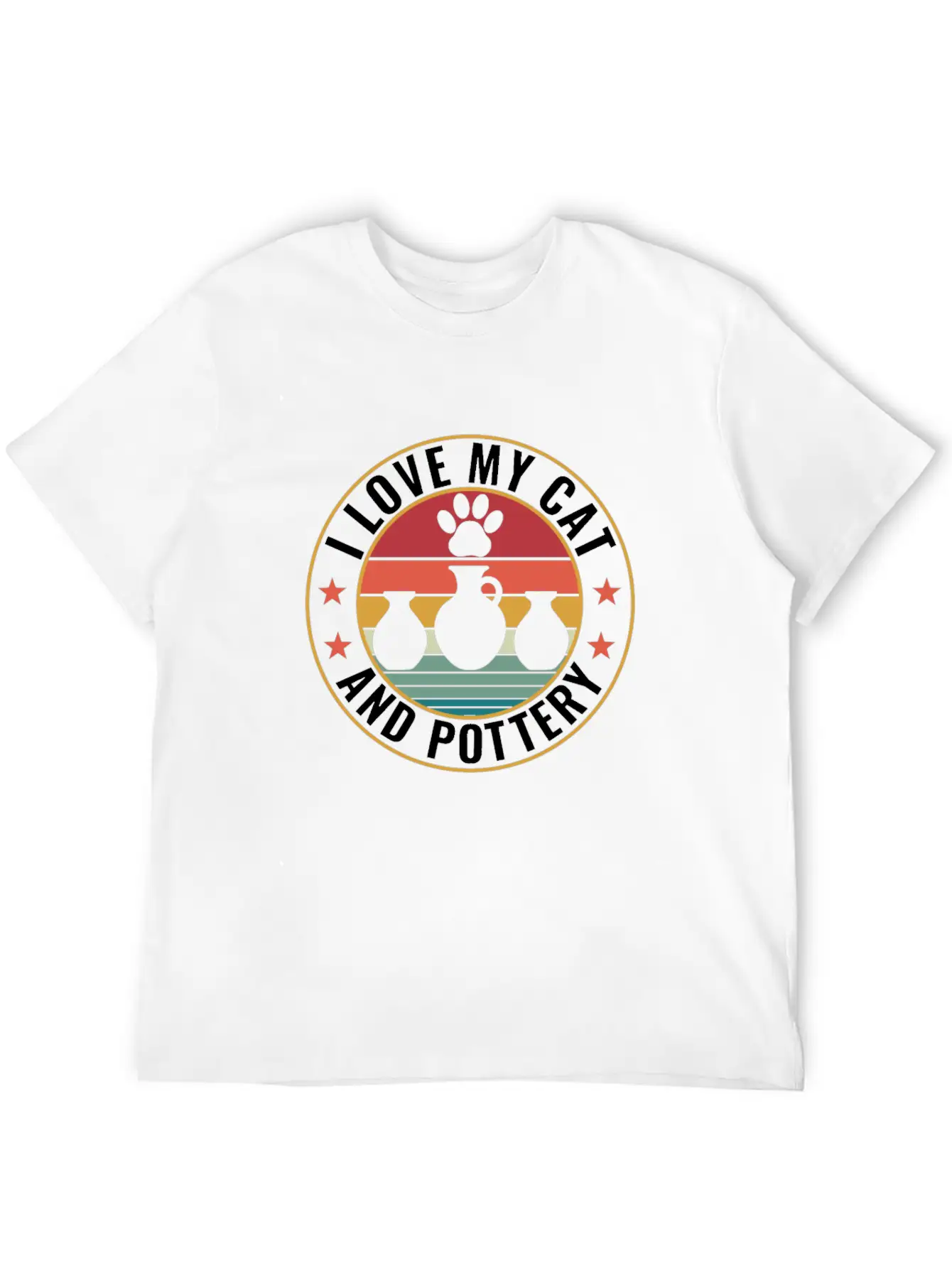 I Love My Cat And Pottery Funny Clay Potter Comfortable Minimalist Graphic Tee – Summer Style Essential