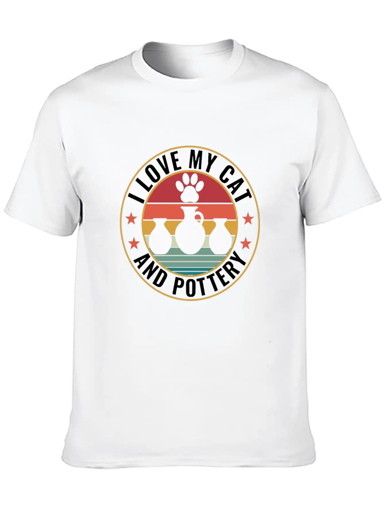 I Love My Cat And Pottery Funny Clay Potter Comfortable Minimalist Graphic Tee – Summer Style Essential