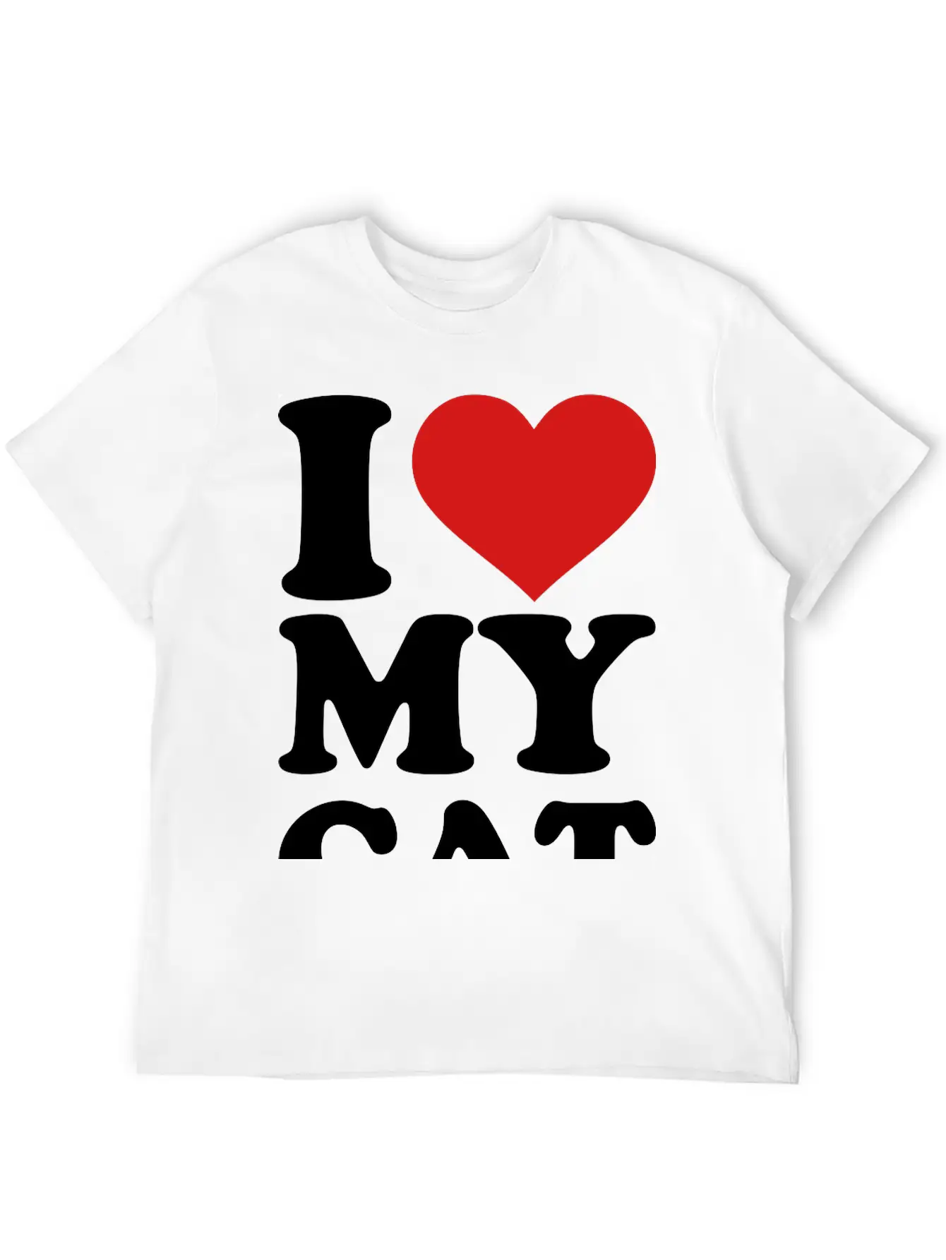 I Love My Cat Stylish Everyday T-Shirt – Unisex Basic Cotton Tee