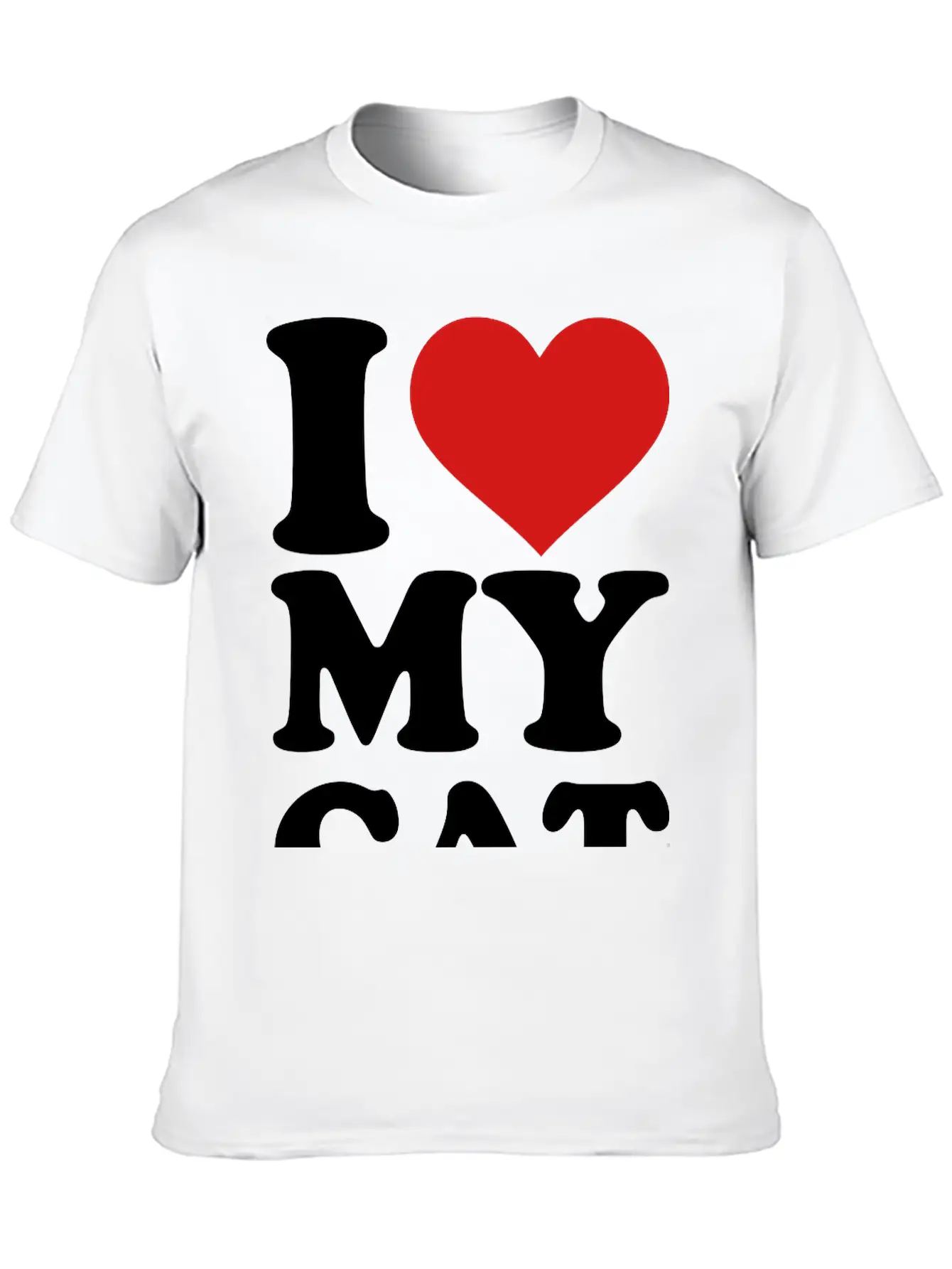 I Love My Cat Stylish Everyday T-Shirt – Unisex Basic Cotton Tee