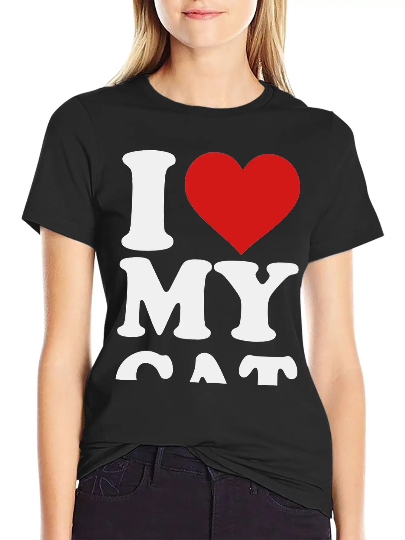 I Love My Cat Stylish Everyday T-Shirt – Unisex Basic Cotton Tee