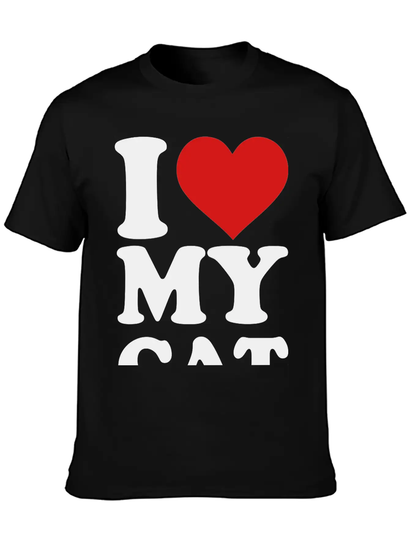 I Love My Cat Stylish Everyday T-Shirt – Unisex Basic Cotton Tee