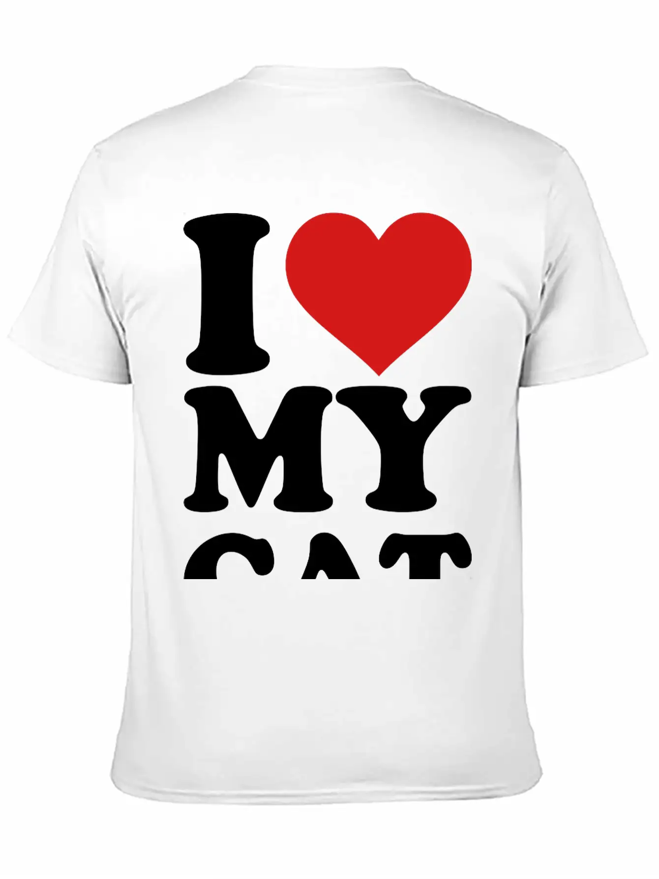 I Love My Cat Stylish Everyday T-Shirt – Unisex Basic Cotton Tee
