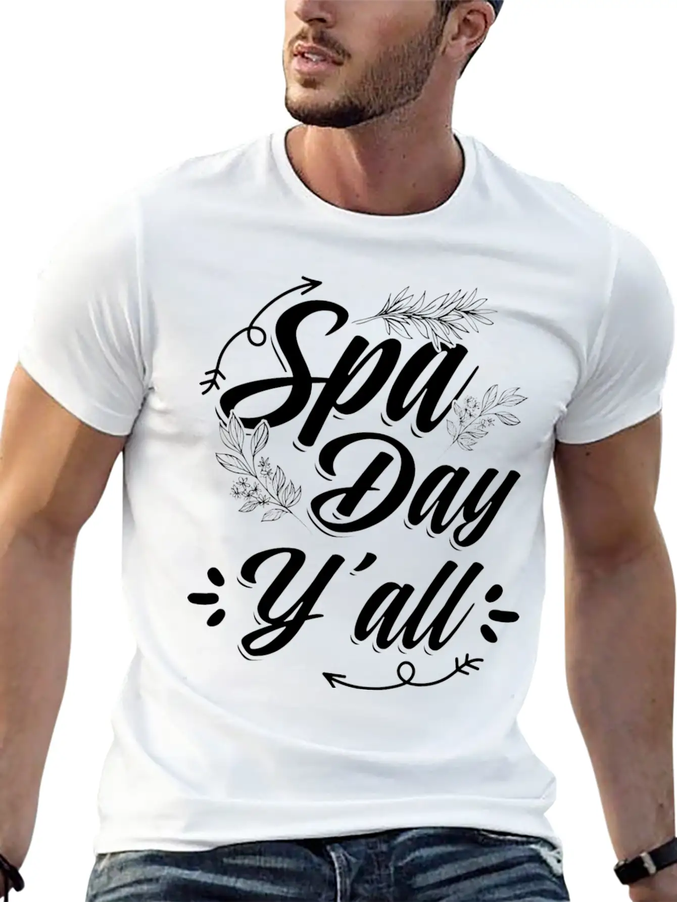 I Love My Husband Funny Beauty Spa Lover Relaxing Stylish Everyday T-Shirt – Unisex Basic Cotton Tee