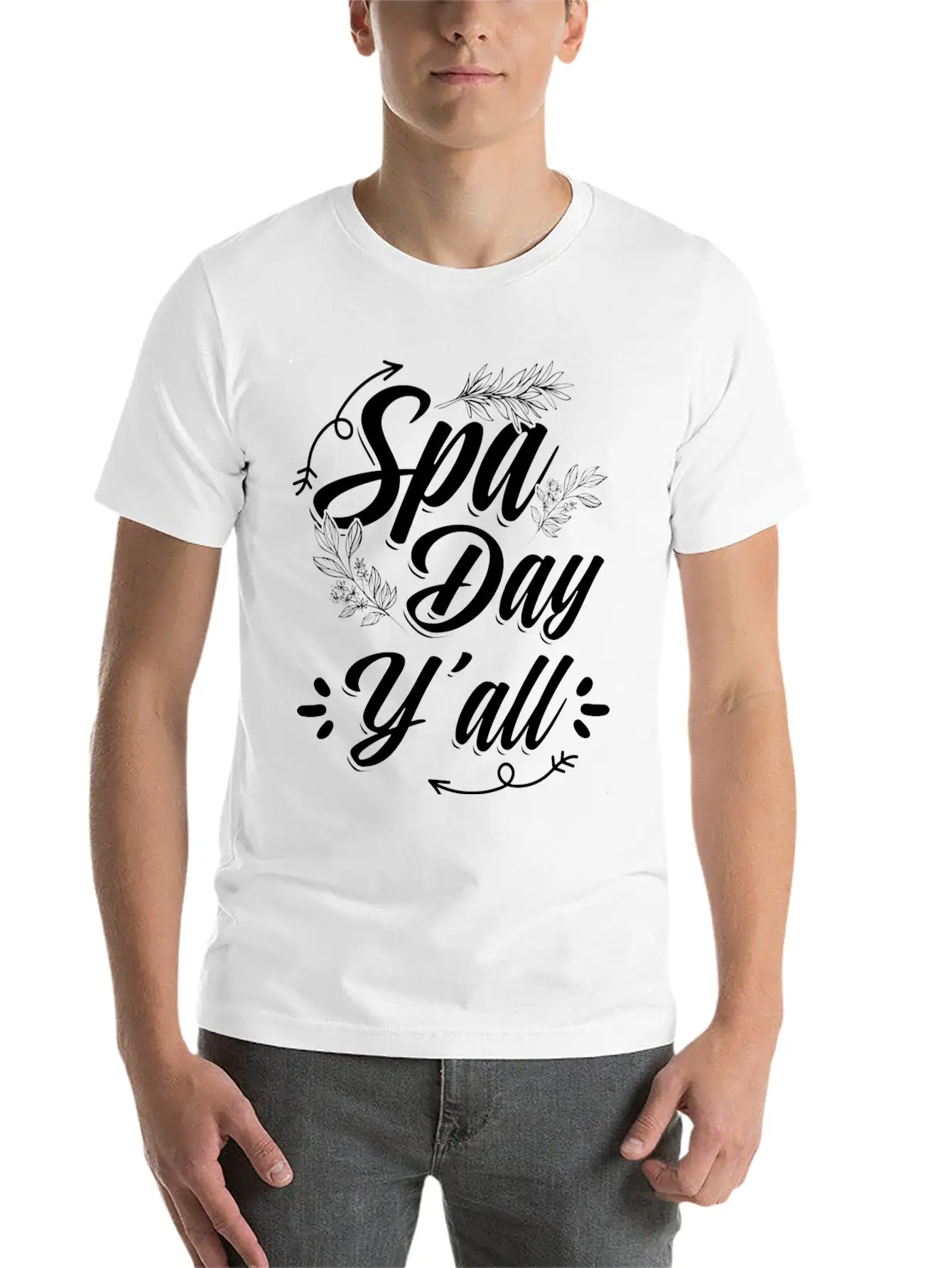 I Love My Husband Funny Beauty Spa Lover Relaxing Stylish Everyday T-Shirt – Unisex Basic Cotton Tee