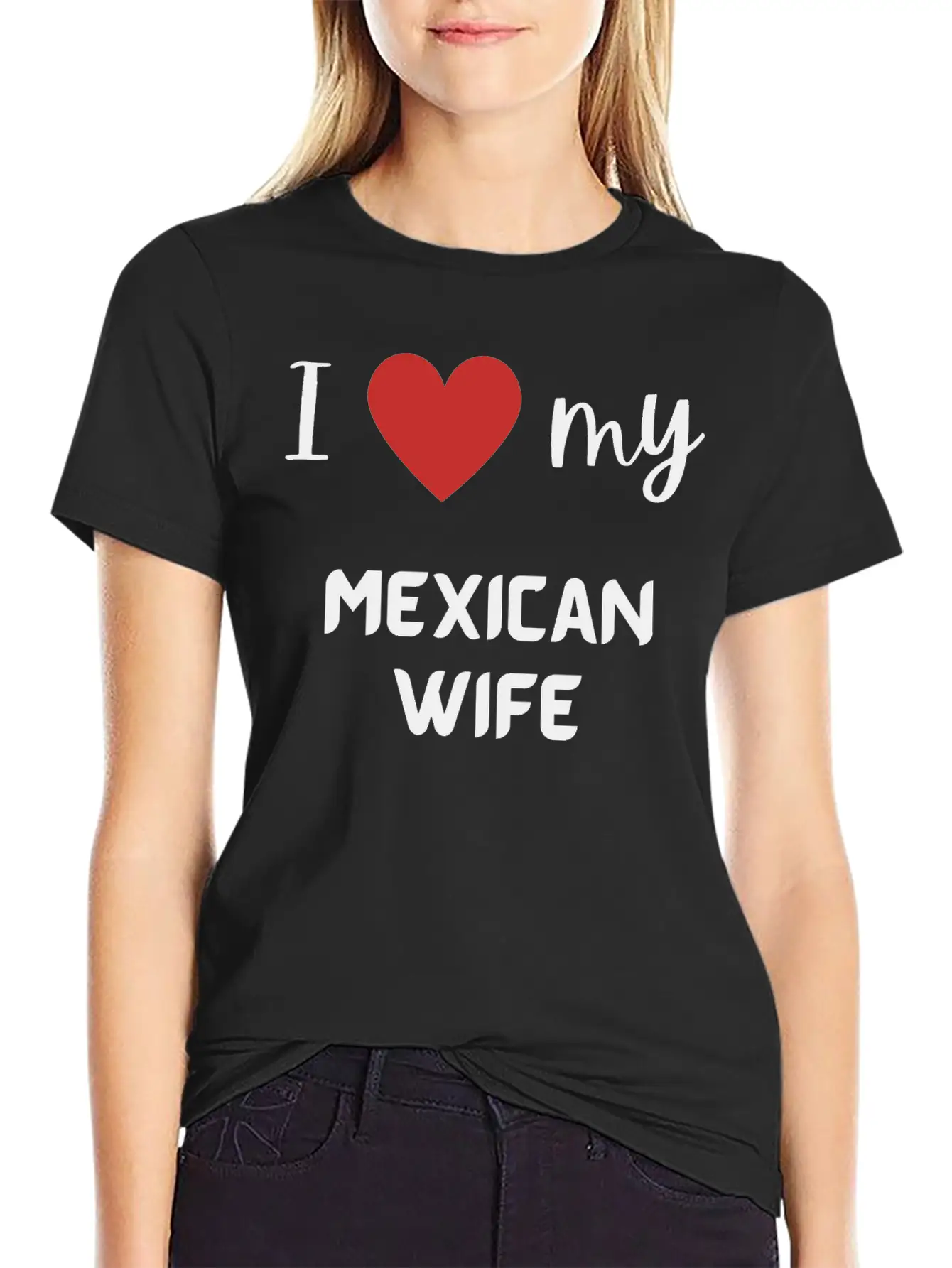 I Love My Mexican Wife Funny Matching Couple Stylish Everyday T-Shirt – Unisex Basic Cotton Tee