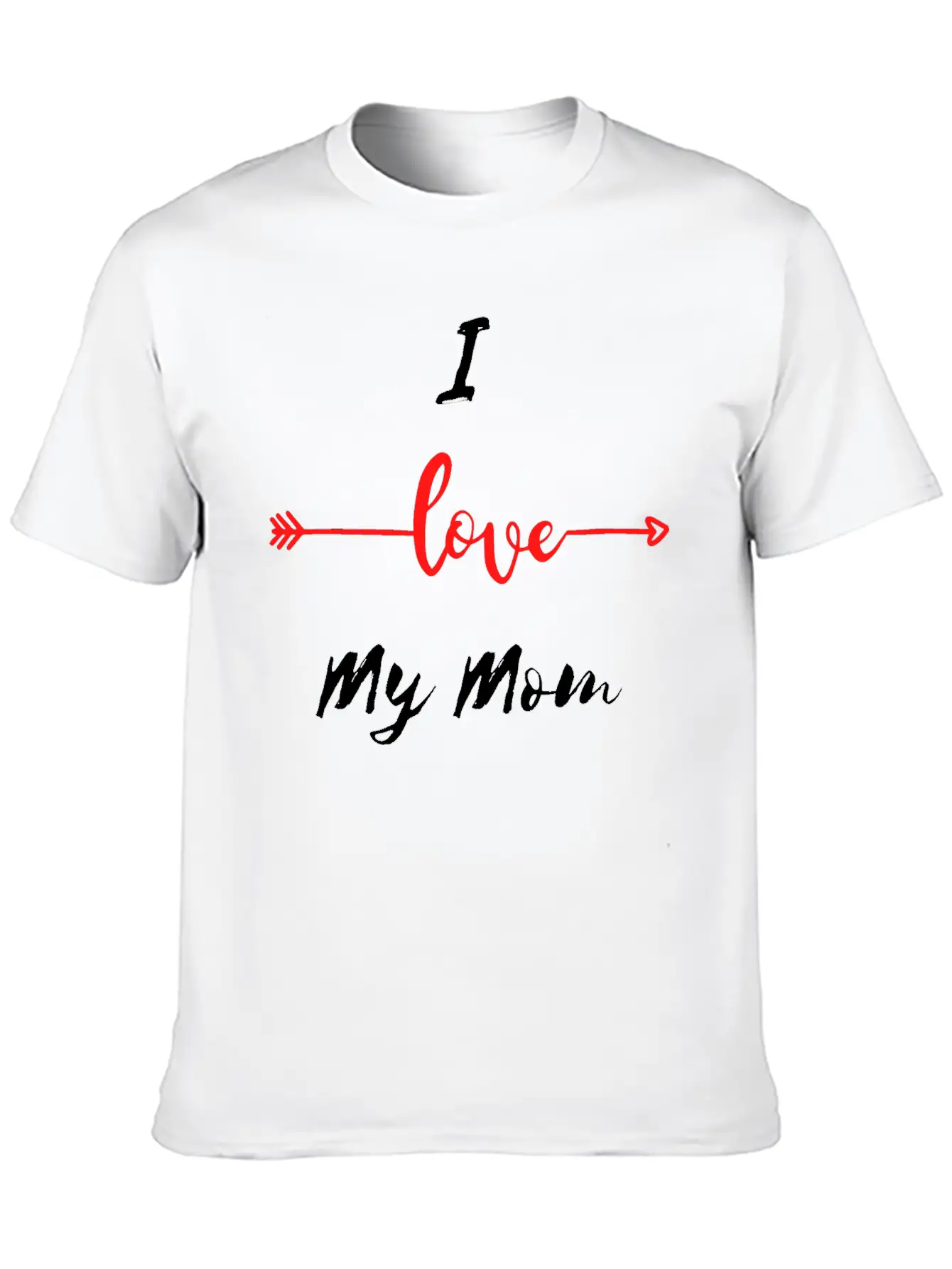 I Love My Mom Comfortable Minimalist Graphic Tee – Summer Style Essential