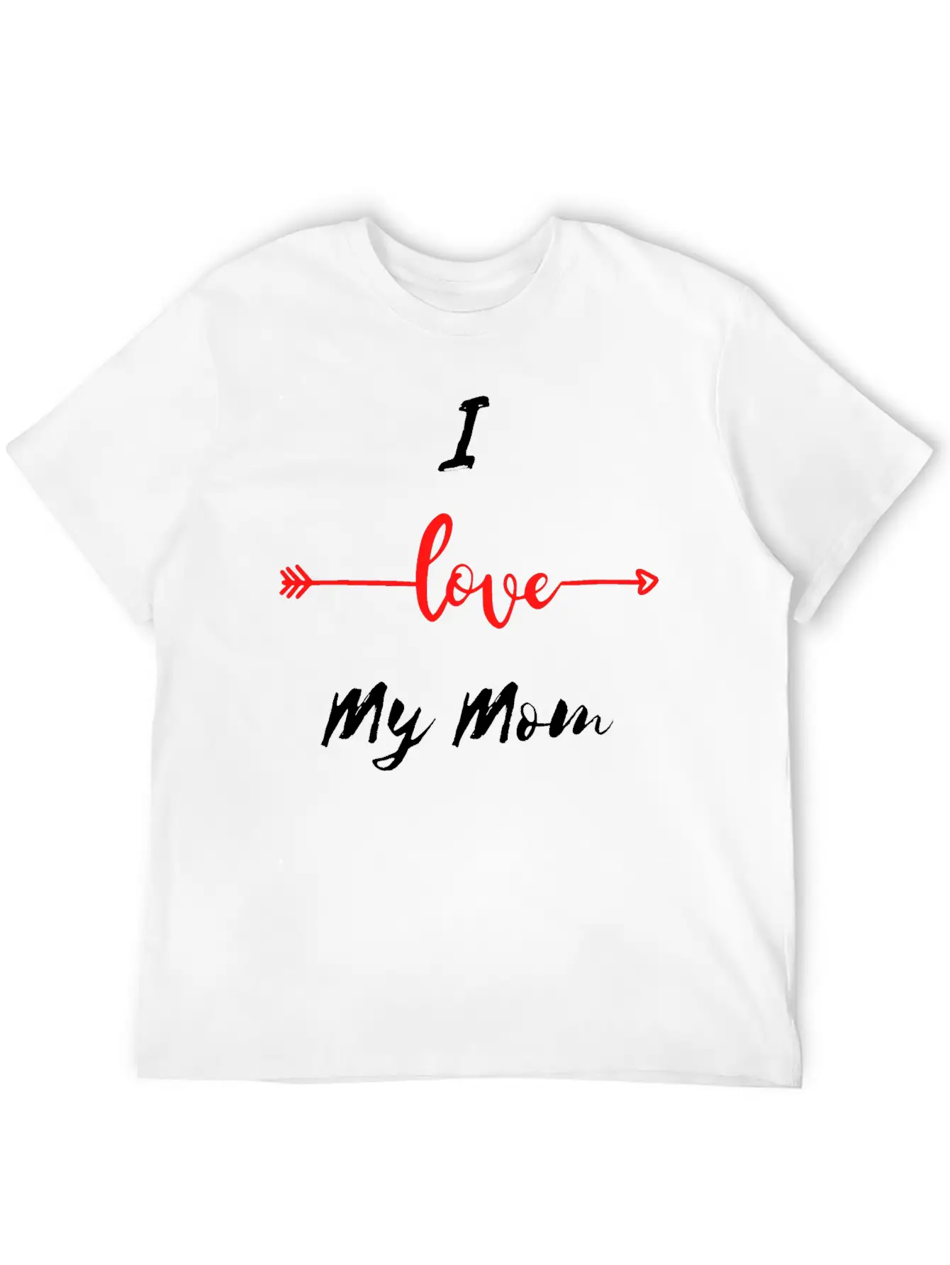 I Love My Mom Comfortable Minimalist Graphic Tee – Summer Style Essential