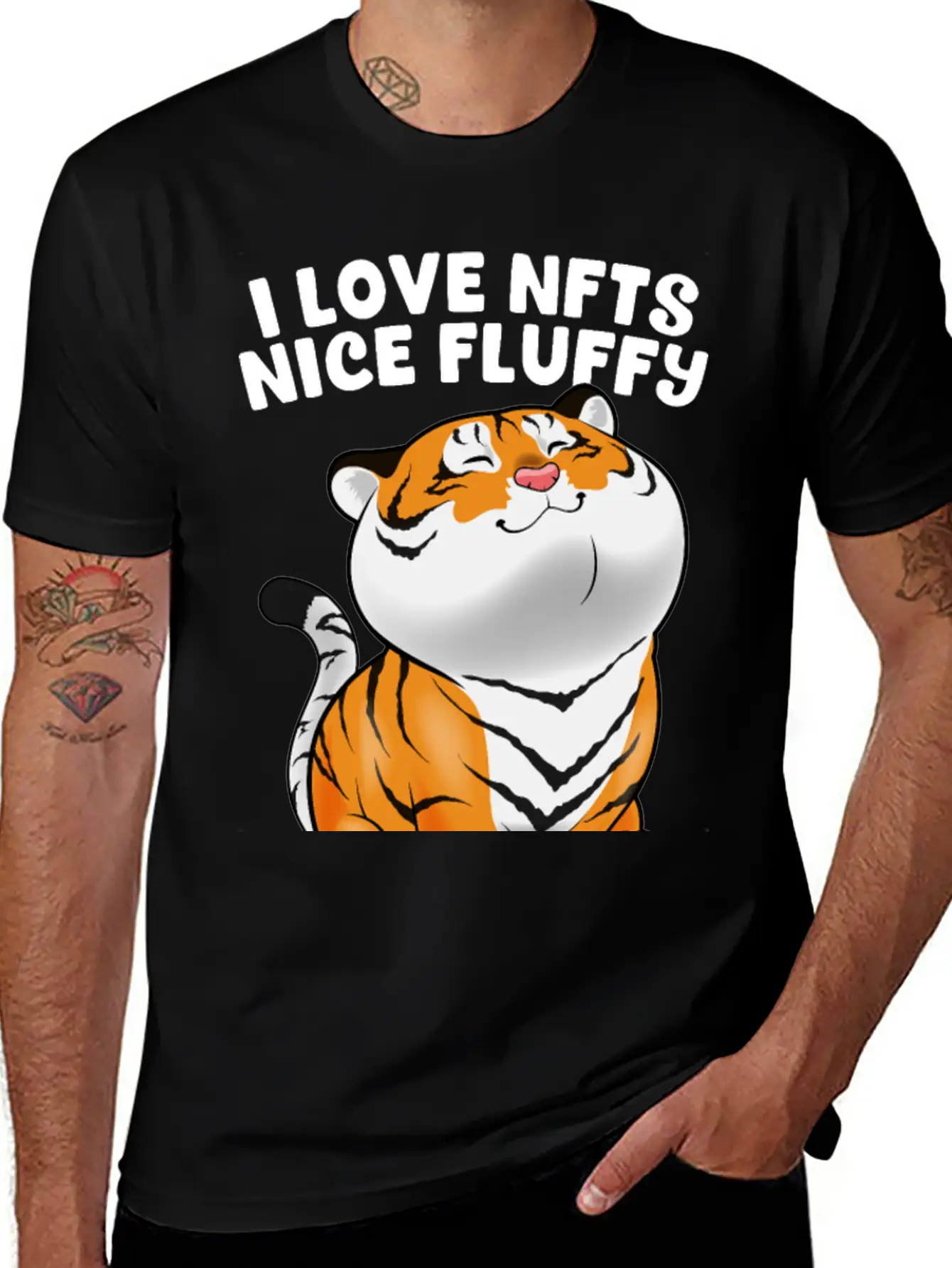I Love NFTs Nice Fluffy Tigers NFT Tiger Crypto Ar Timeless Short Sleeve Tee – Comfy And Minimalist Design