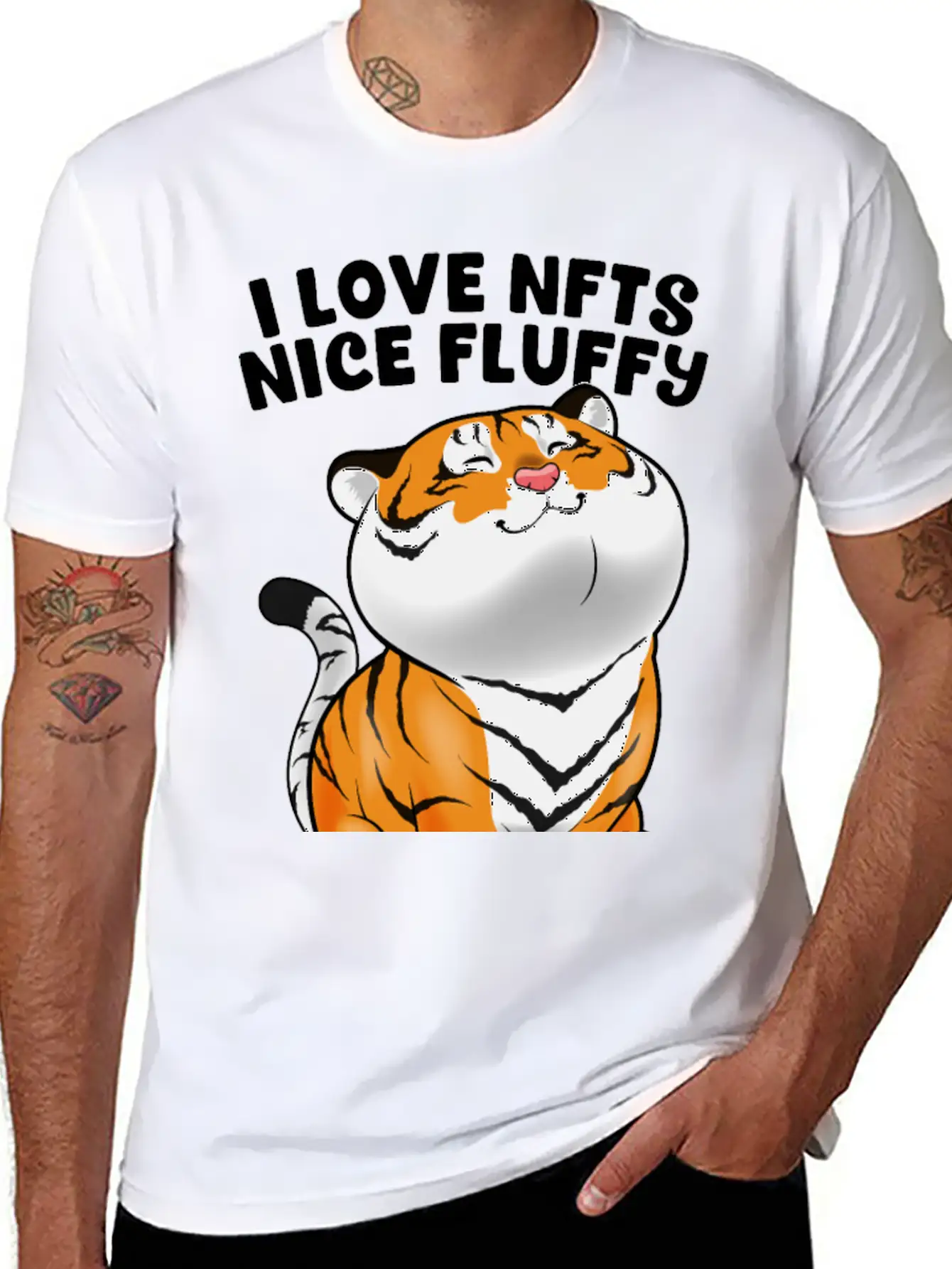 I Love NFTs Nice Fluffy Tigers NFT Tiger Crypto Ar Timeless Short Sleeve Tee – Comfy And Minimalist Design
