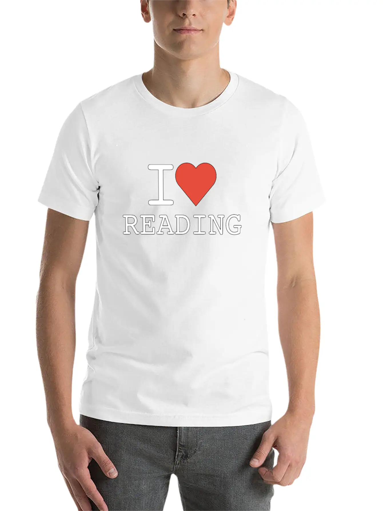 I Love Reading - Reading - Total Basics Timeless Short Sleeve Tee – Comfy And Minimalist Design