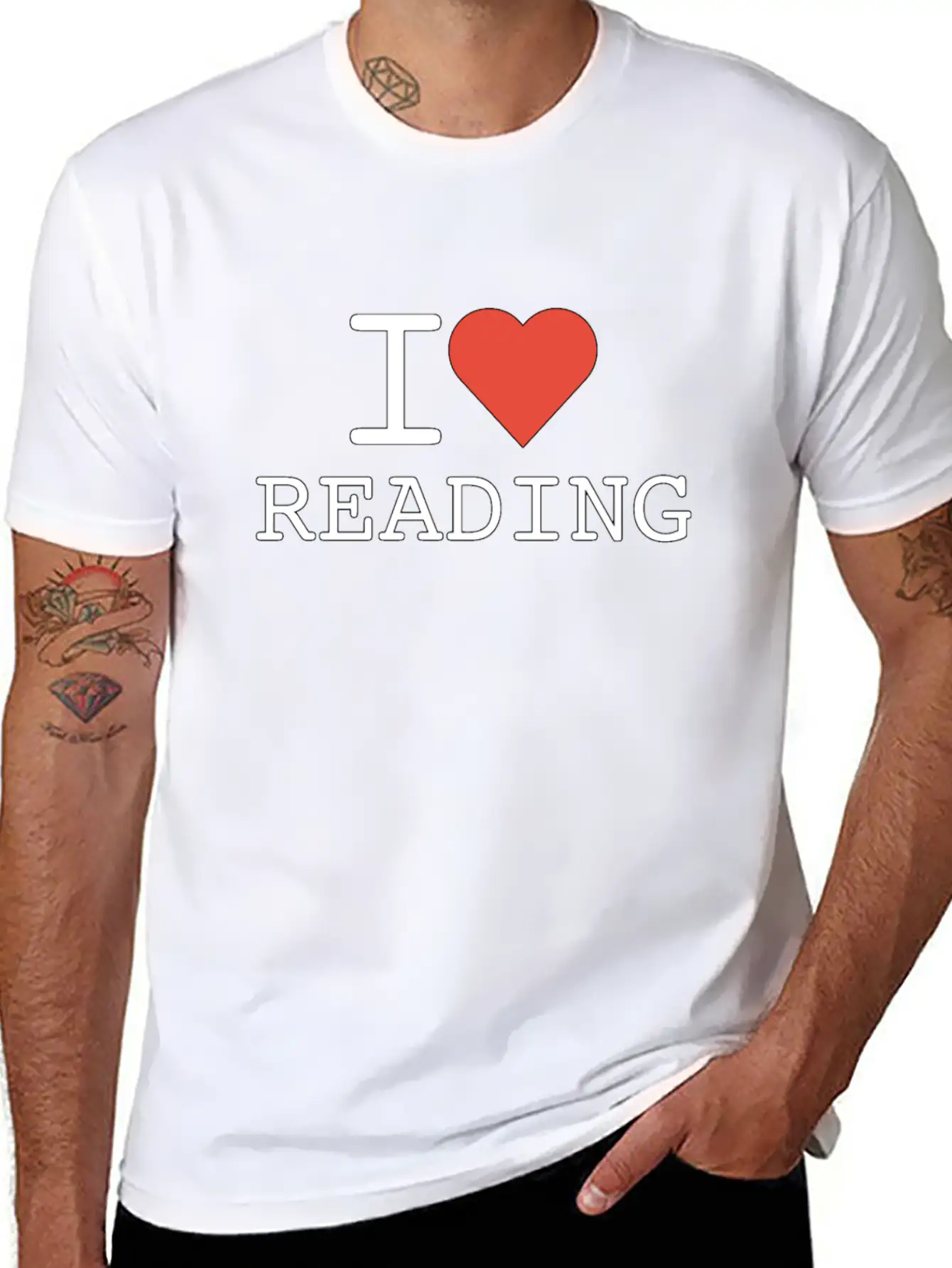I Love Reading - Reading - Total Basics Timeless Short Sleeve Tee – Comfy And Minimalist Design