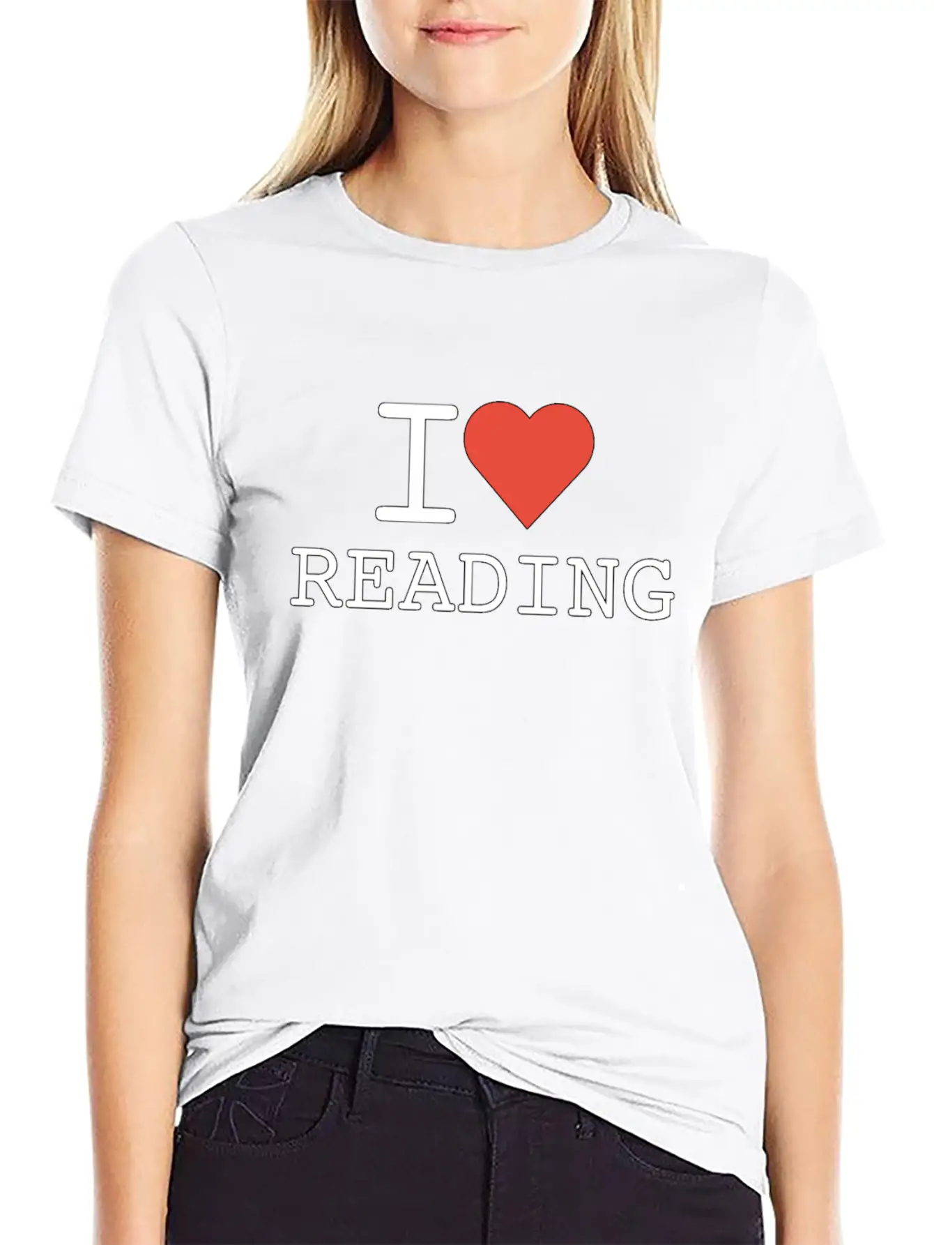 I Love Reading - Reading - Total Basics Timeless Short Sleeve Tee – Comfy And Minimalist Design