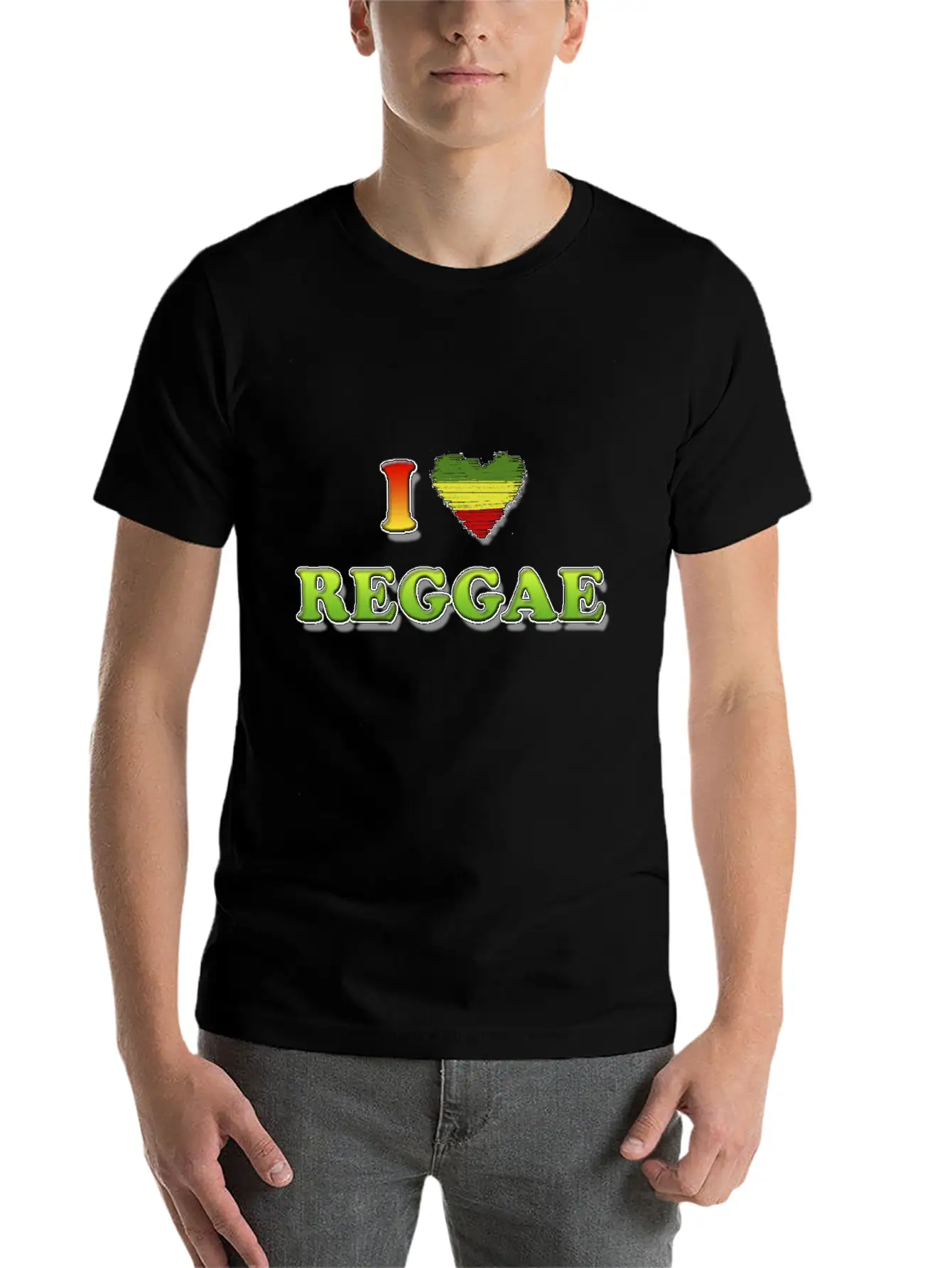 I Love Reggae Timeless Short Sleeve Tee – Comfy And Minimalist Design