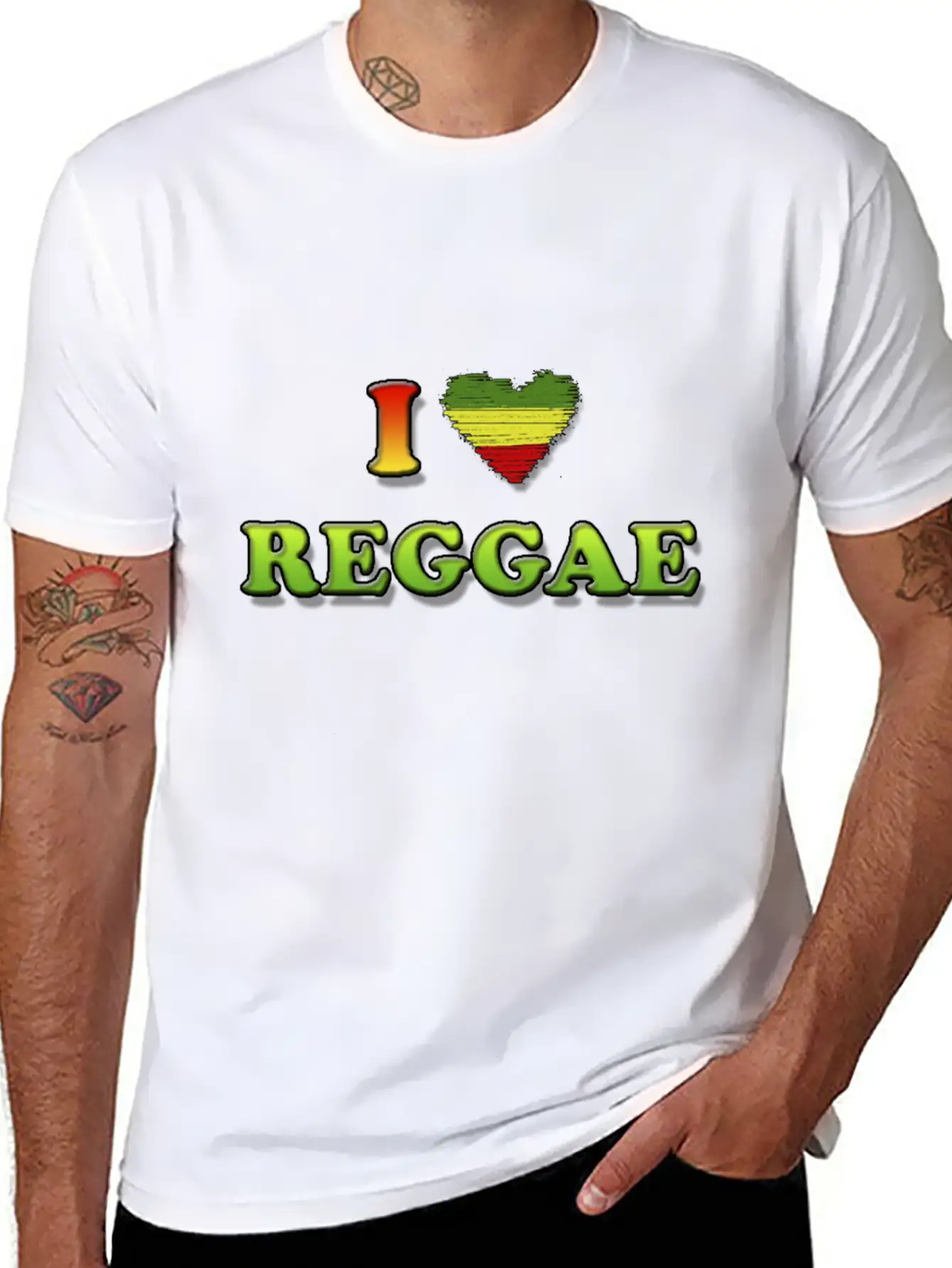 I Love Reggae Timeless Short Sleeve Tee – Comfy And Minimalist Design